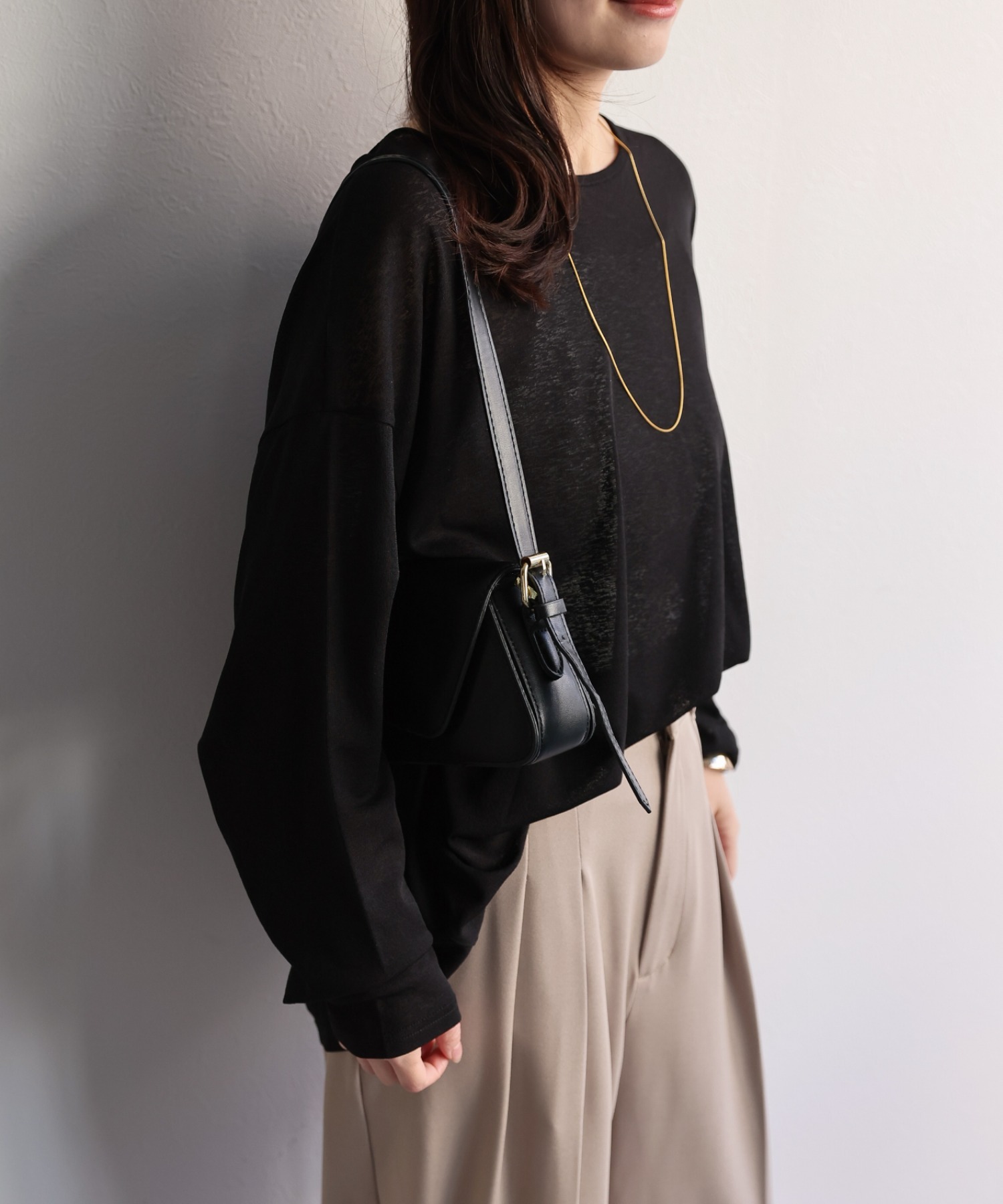 model：156cm 着用サイズ：FREE