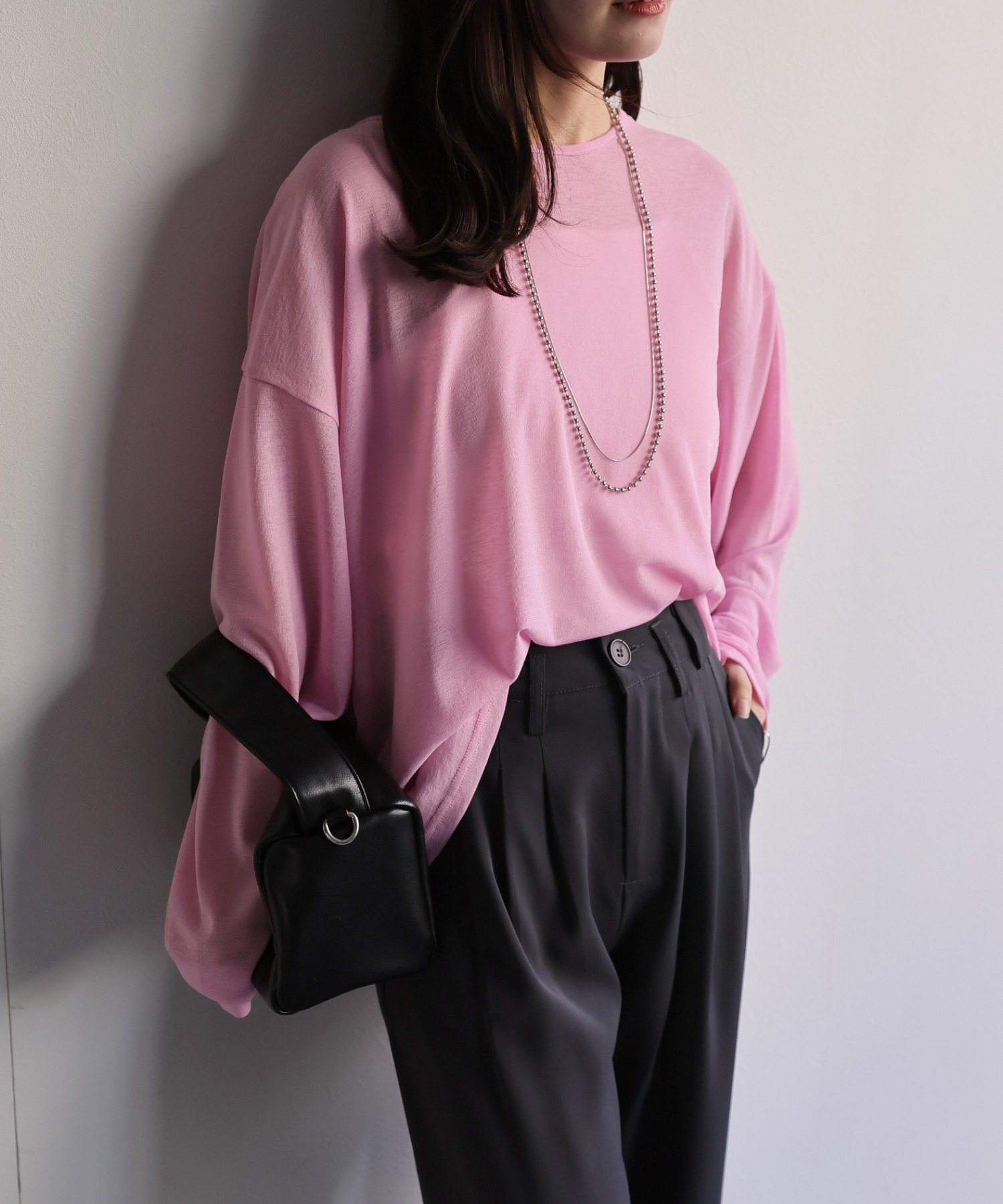 model：156cm 着用サイズ：FREE