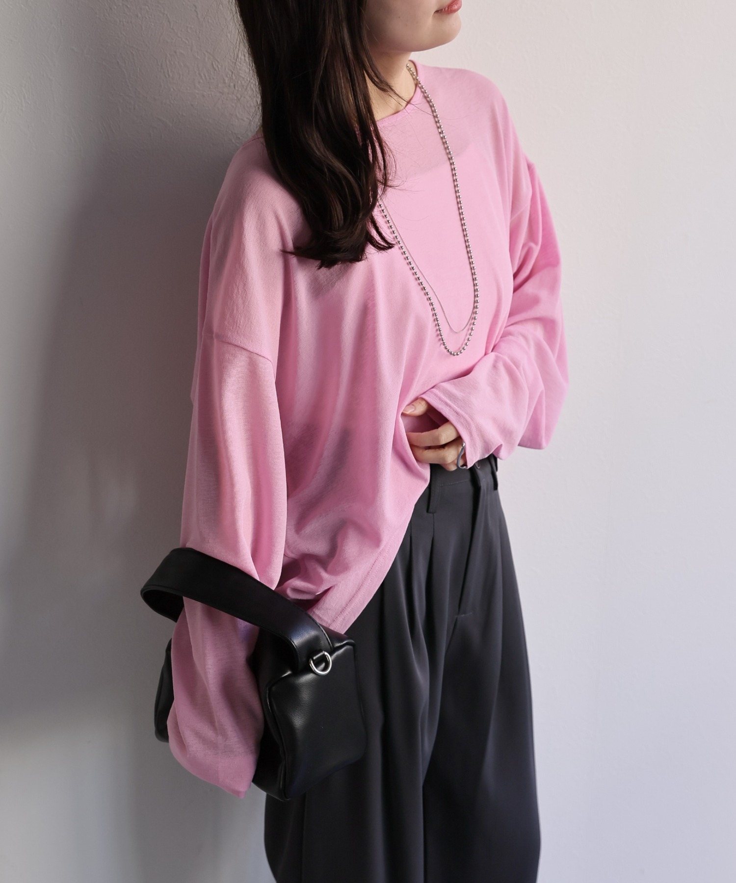 model：156cm 着用サイズ：FREE