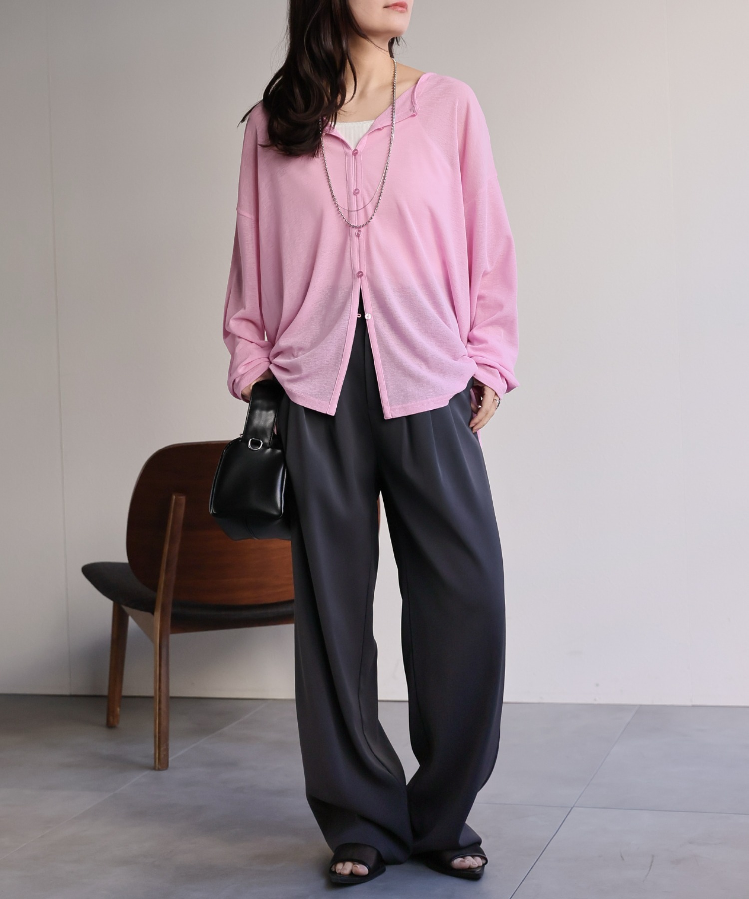 model：156cm 着用サイズ：FREE