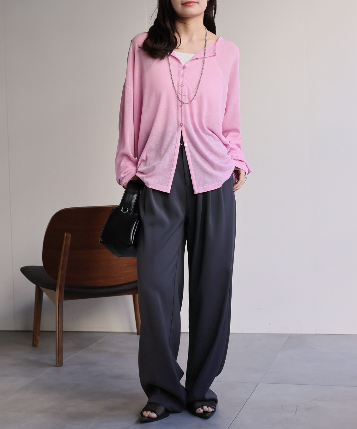 model：156cm 着用サイズ：FREE