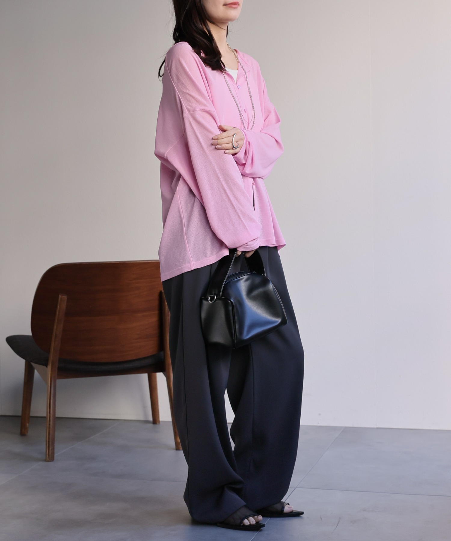 model：156cm 着用サイズ：FREE