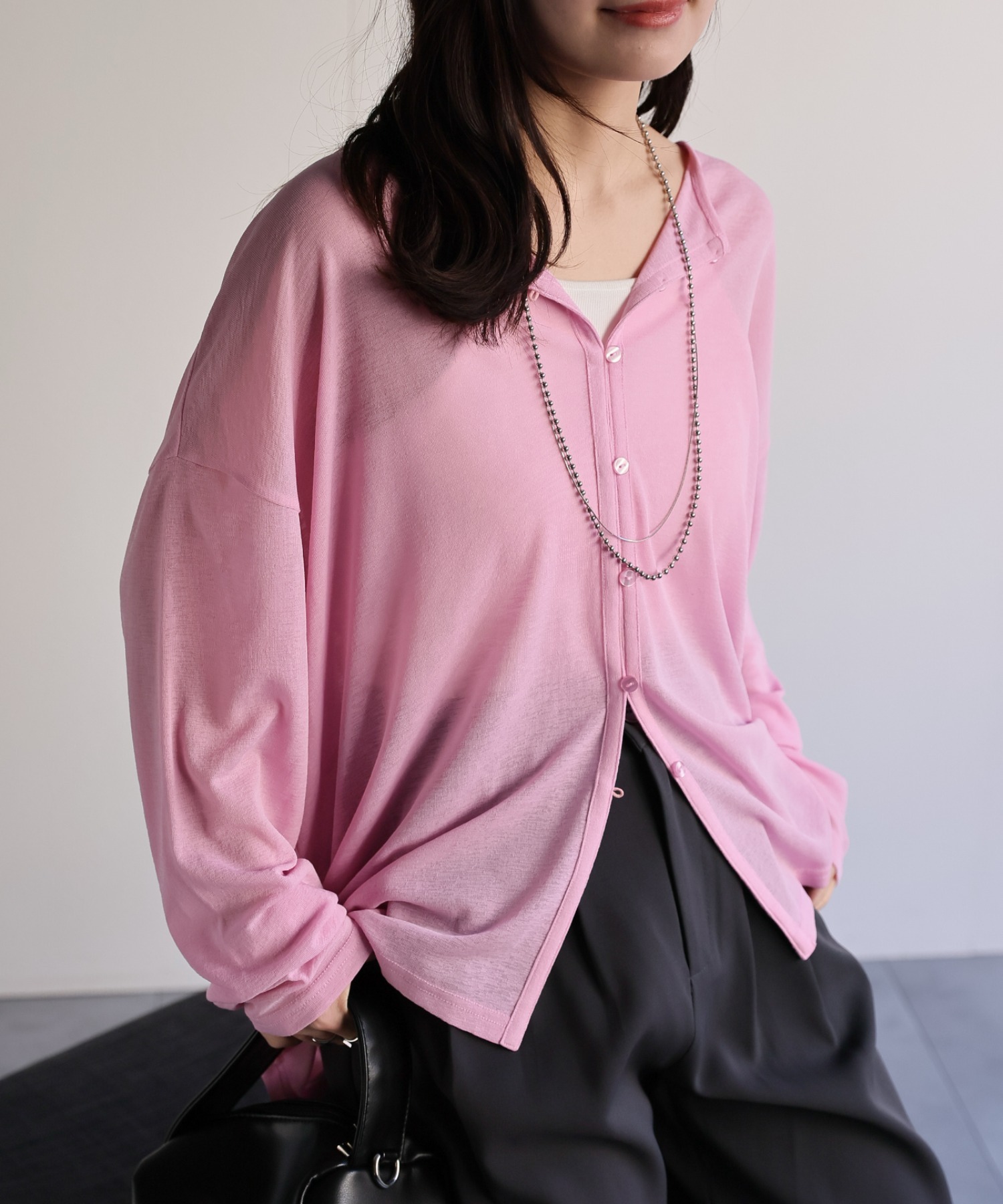 model：156cm 着用サイズ：FREE
