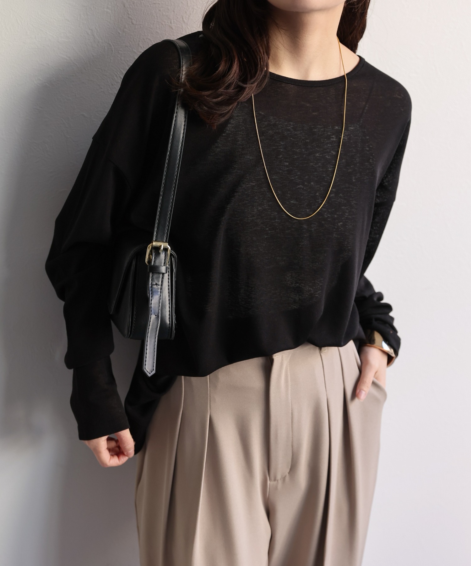 model：156cm 着用サイズ：FREE