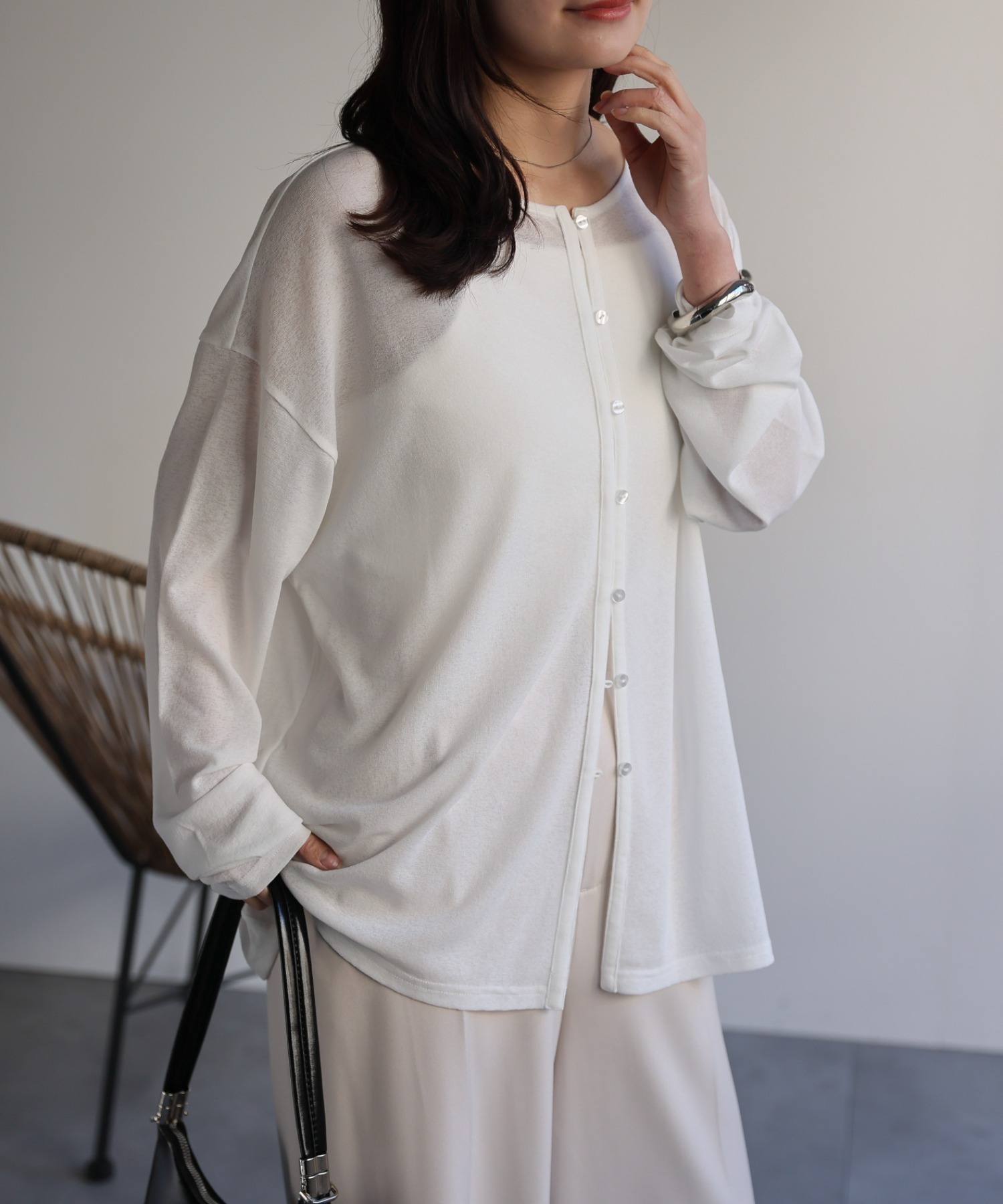 model：156cm 着用サイズ：FREE