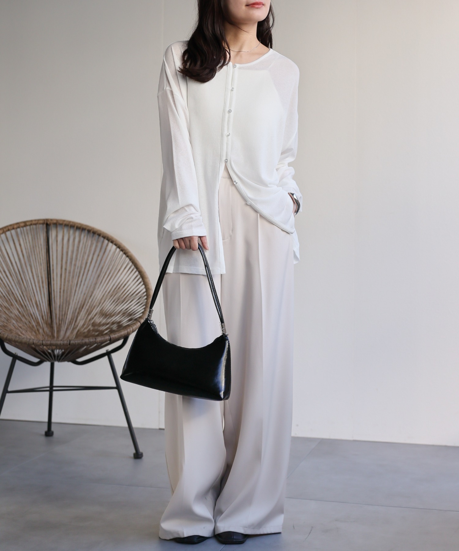 model：156cm 着用サイズ：FREE