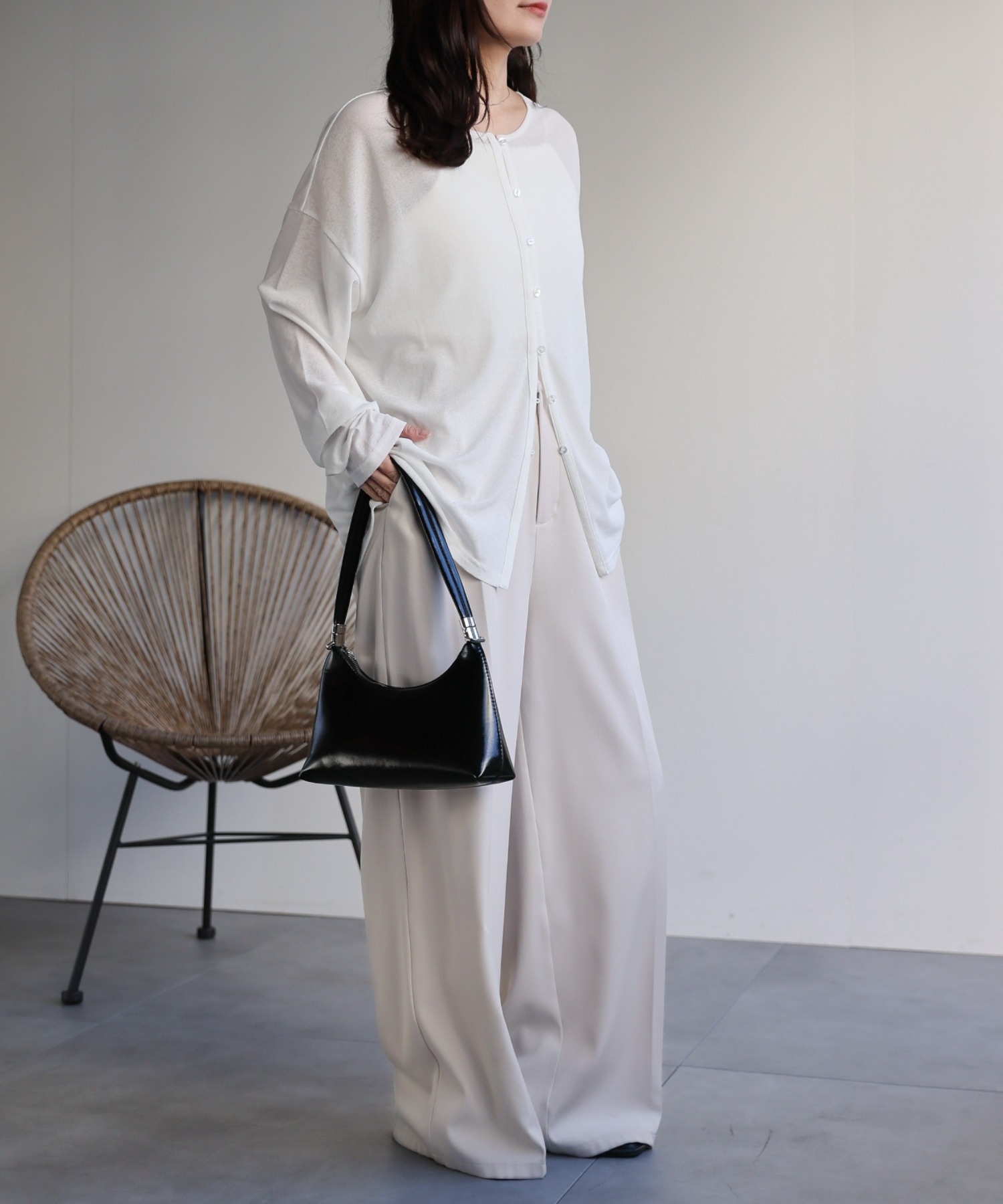 model：156cm 着用サイズ：FREE