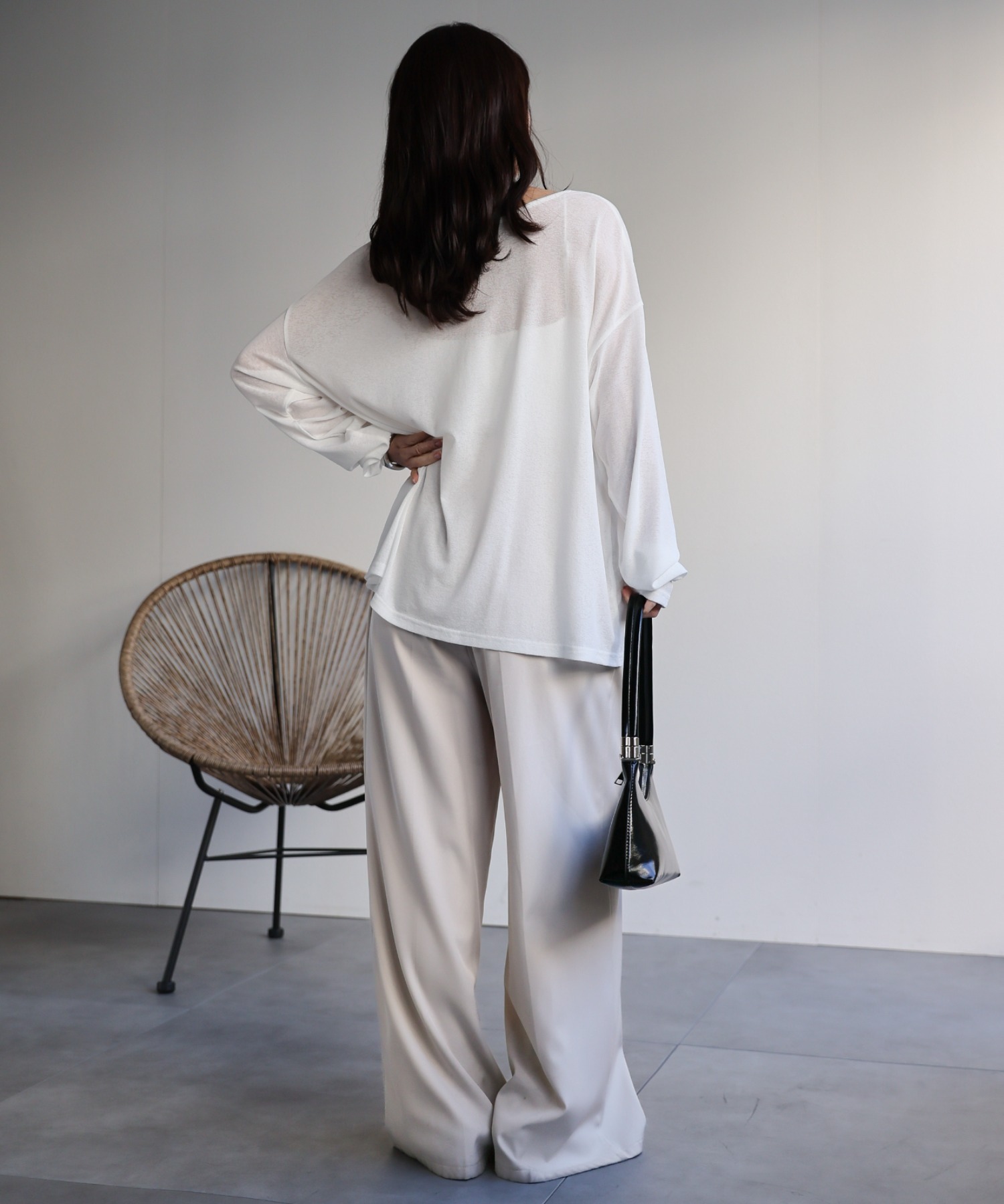 model：156cm 着用サイズ：FREE