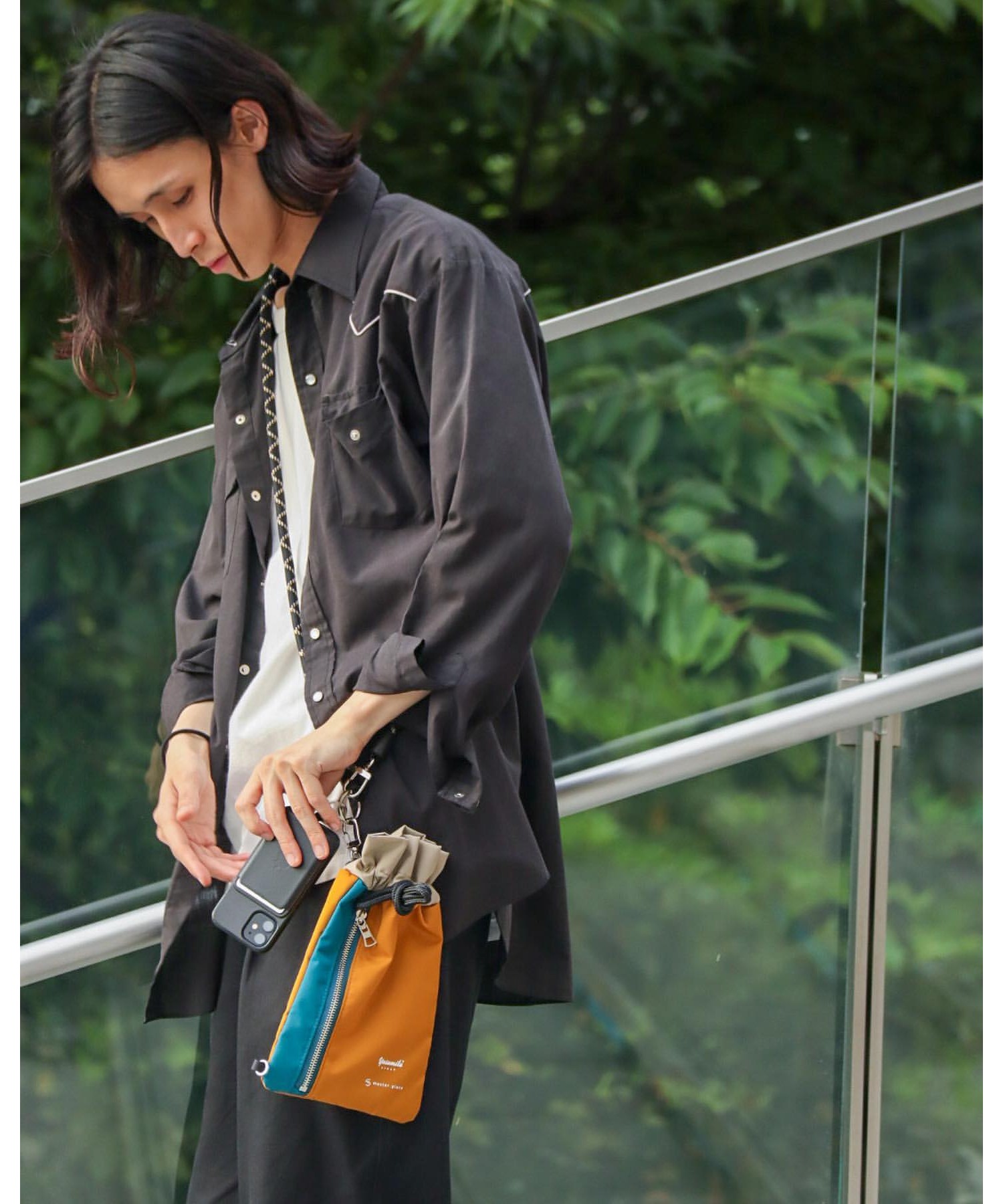 YOSEMITE STRAP × master-piece モバイルストラップ 巾着ポーチ