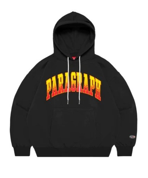 A'GEM/9 × .kom『paragraph/パラグラフ』PARAGRAPH FLAME HOODIE