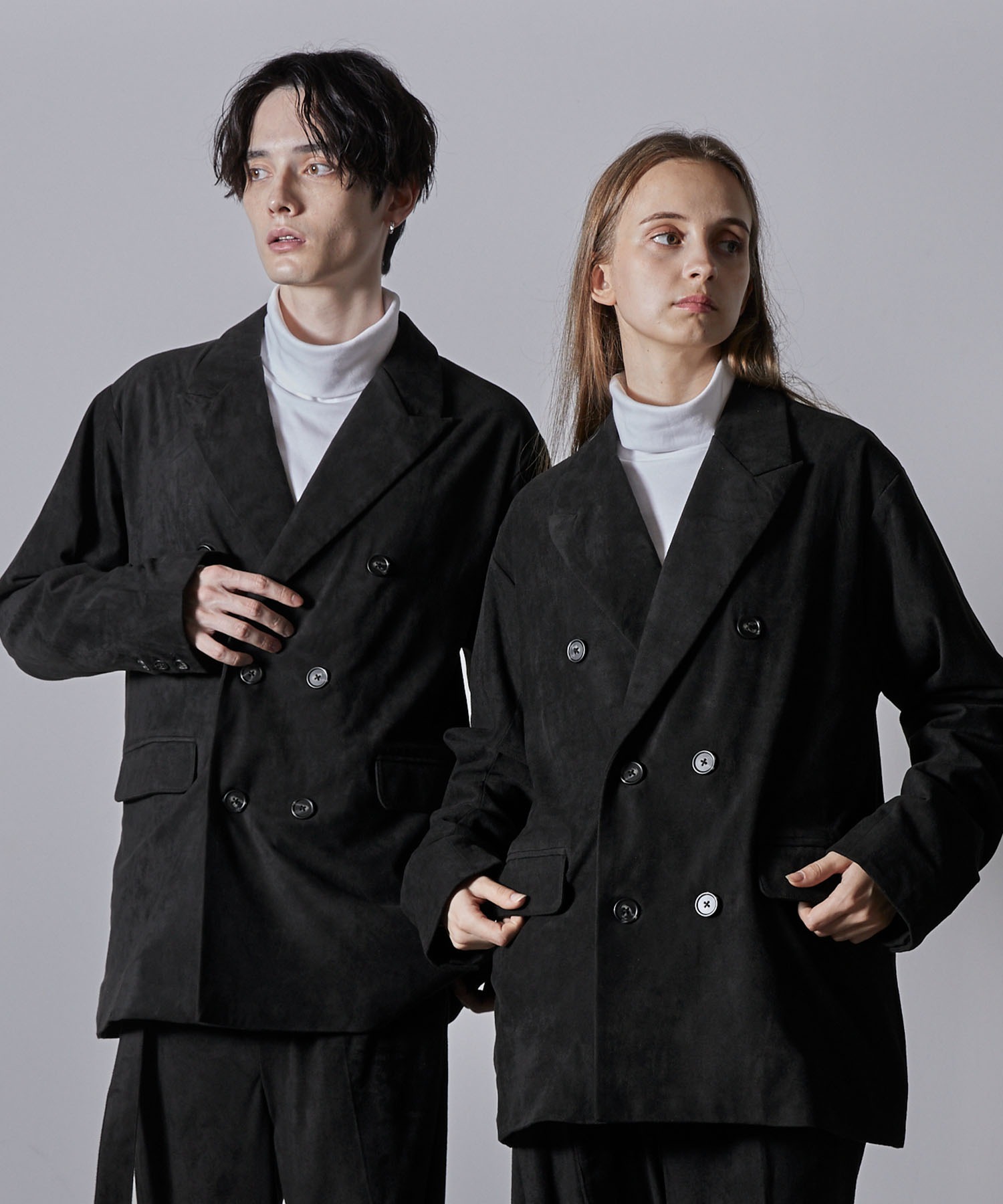 CLEL】上下セット ダブルテックフェード ジャケット&ベルテッドパンツ