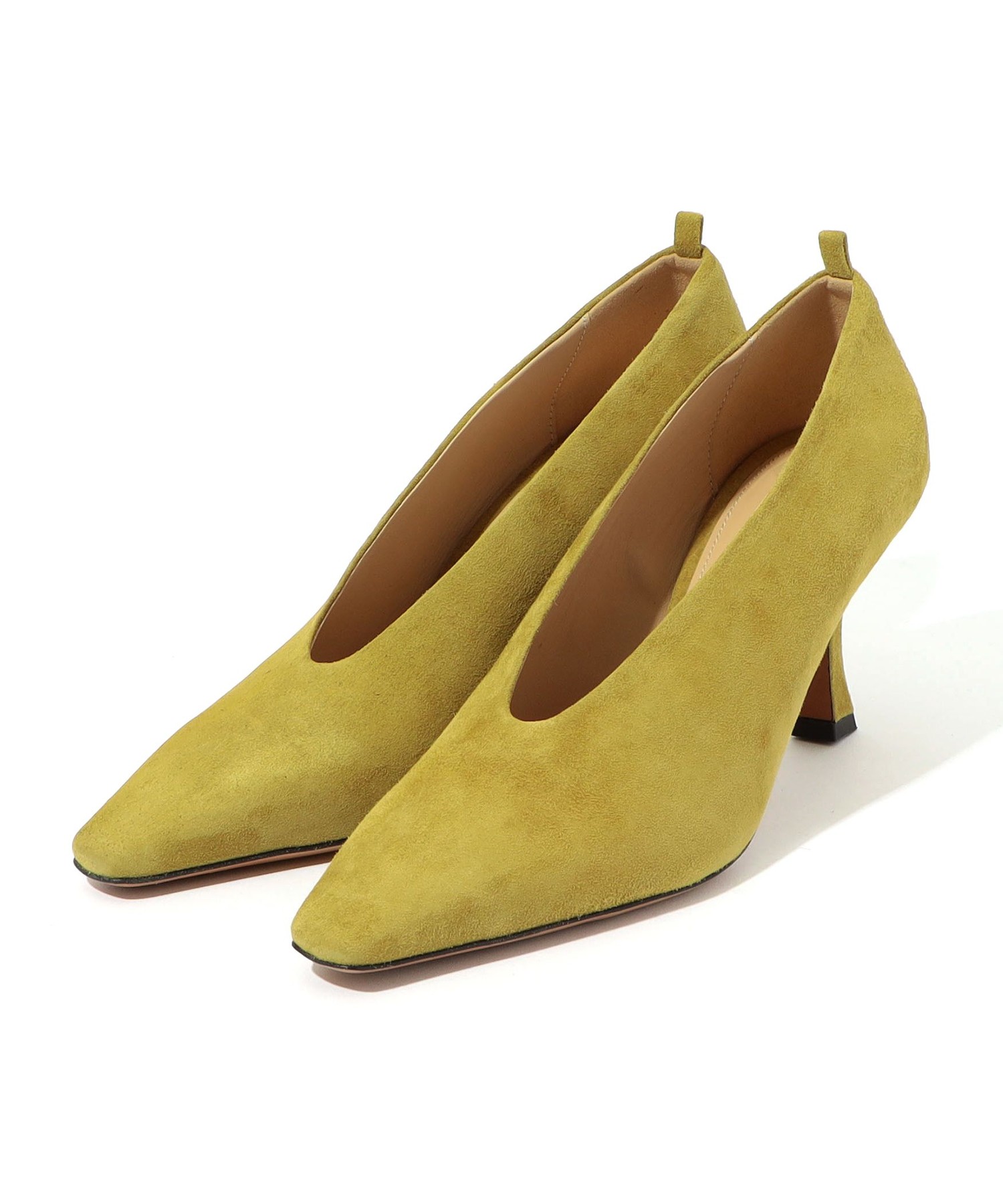 FABIO RUSCONI スエード カバードパンプス