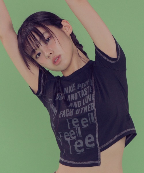 ファンシークラブ　トレーナー　蝶々　韓国 A'GEM/9 × .kom 『 FANCY CLUB/ファンシークラブ』 ANGEL MARK