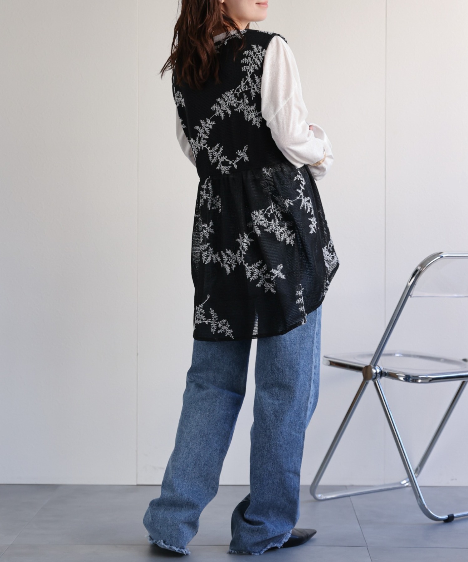model：156cm 着用サイズ：FREE