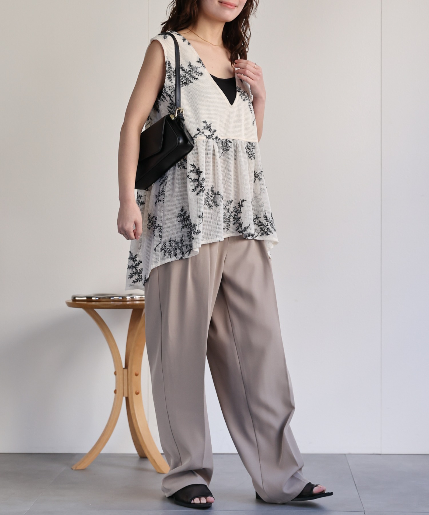 model：156cm 着用サイズ：FREE