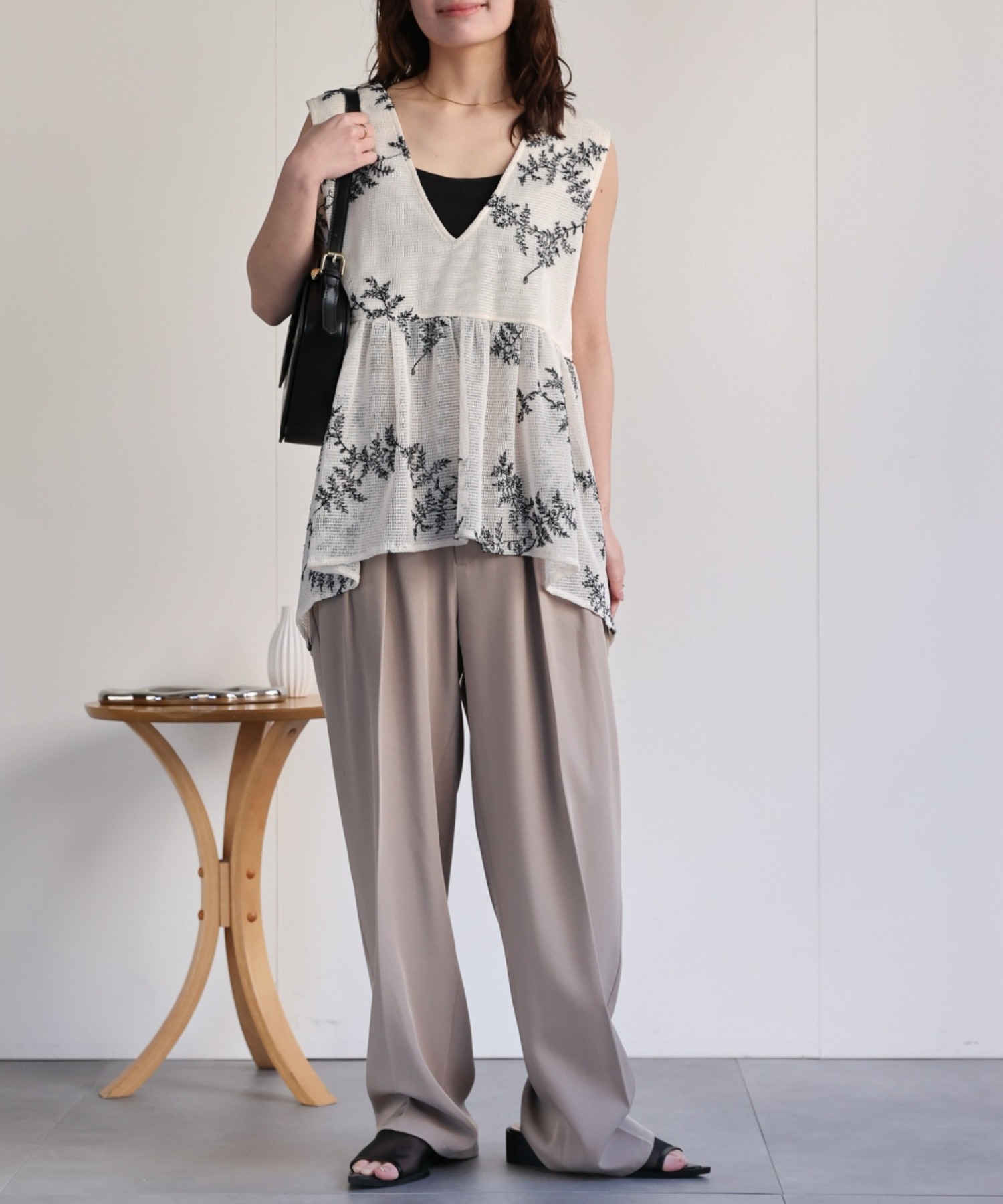 model：156cm 着用サイズ：FREE