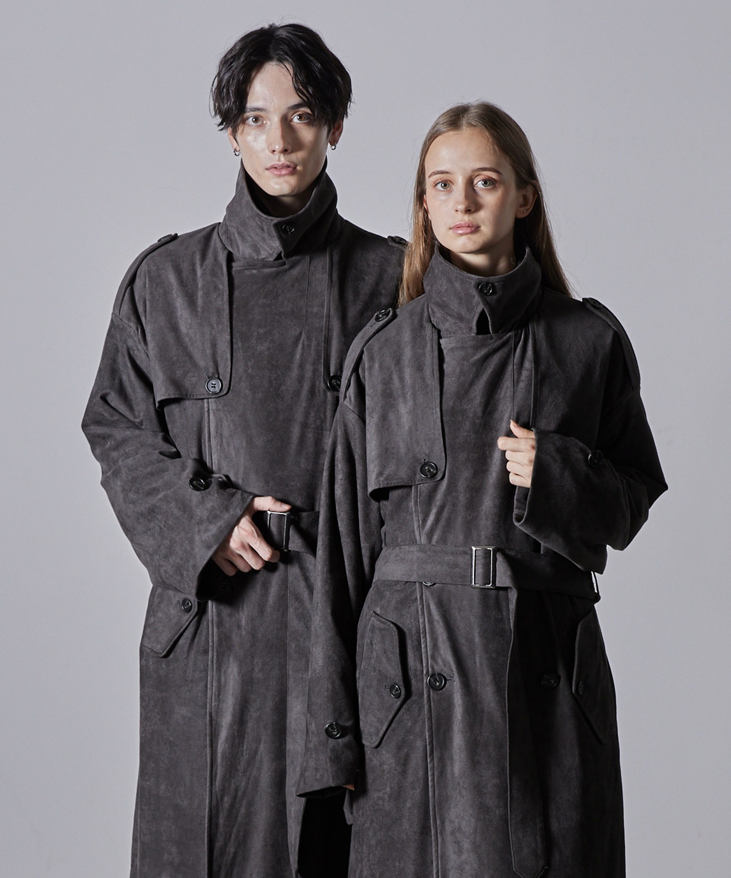 CLEL】Double Tech Fade Trench Coat/ダブルテックフェード トレンチコート