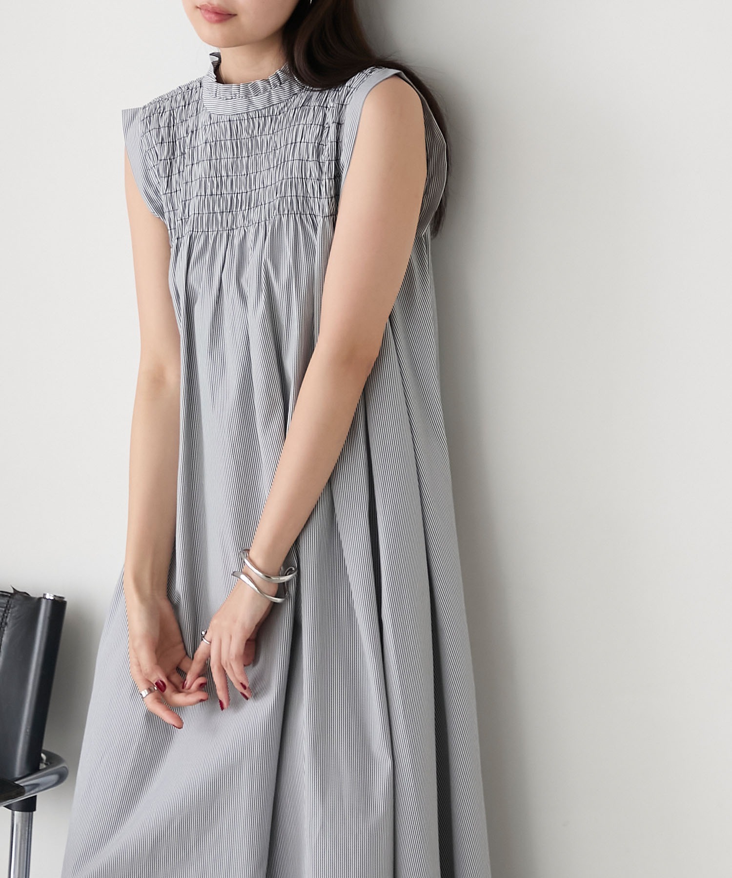 セール ノースリーブストライプ柄シャツワンピース 楽天市場】シャツワンピ ノースリーブ ストライプの通販