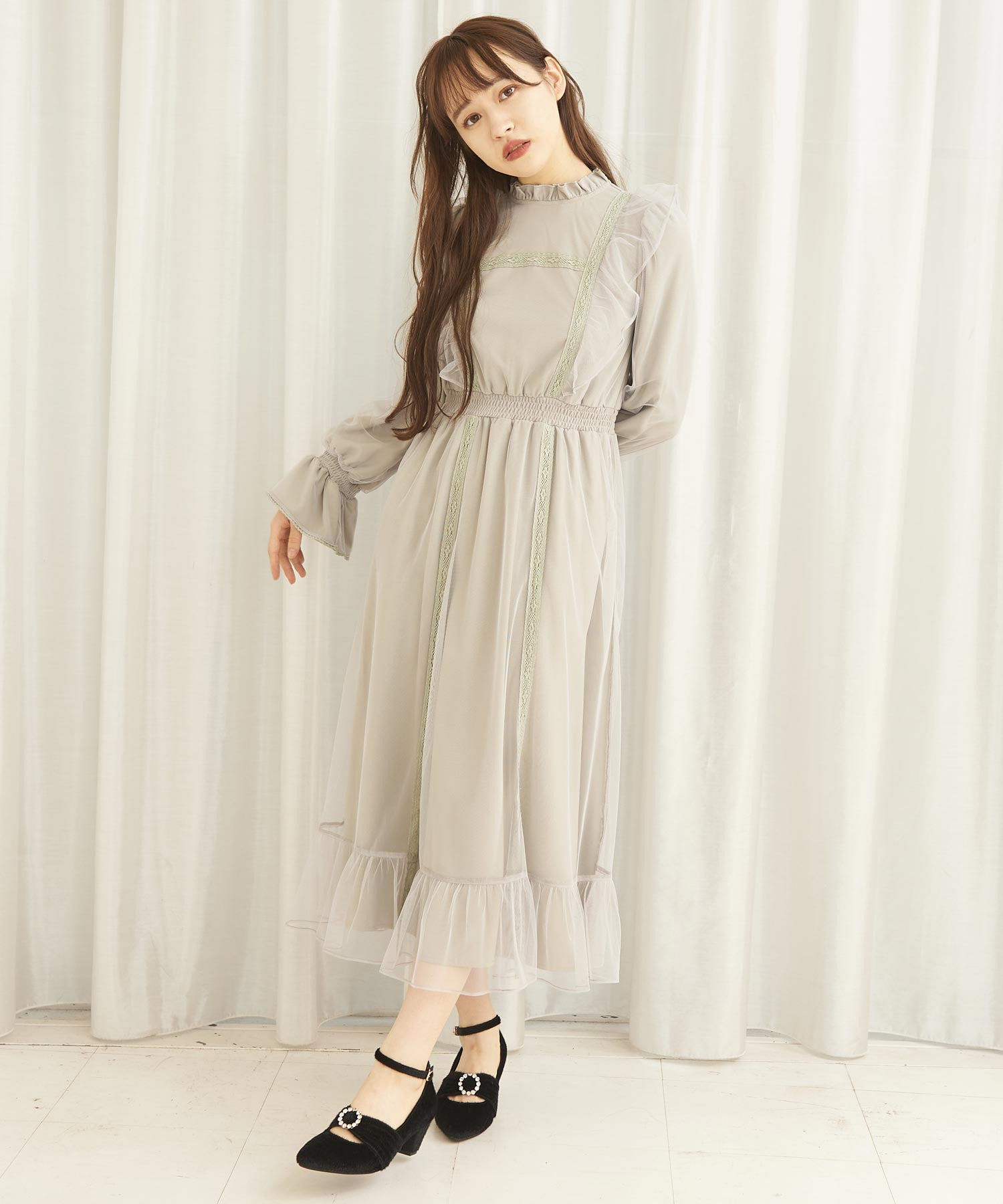 チュールレイヤードレースワンピース Titty Co Titty Co Online Store ティティーアンドコーオンラインストア