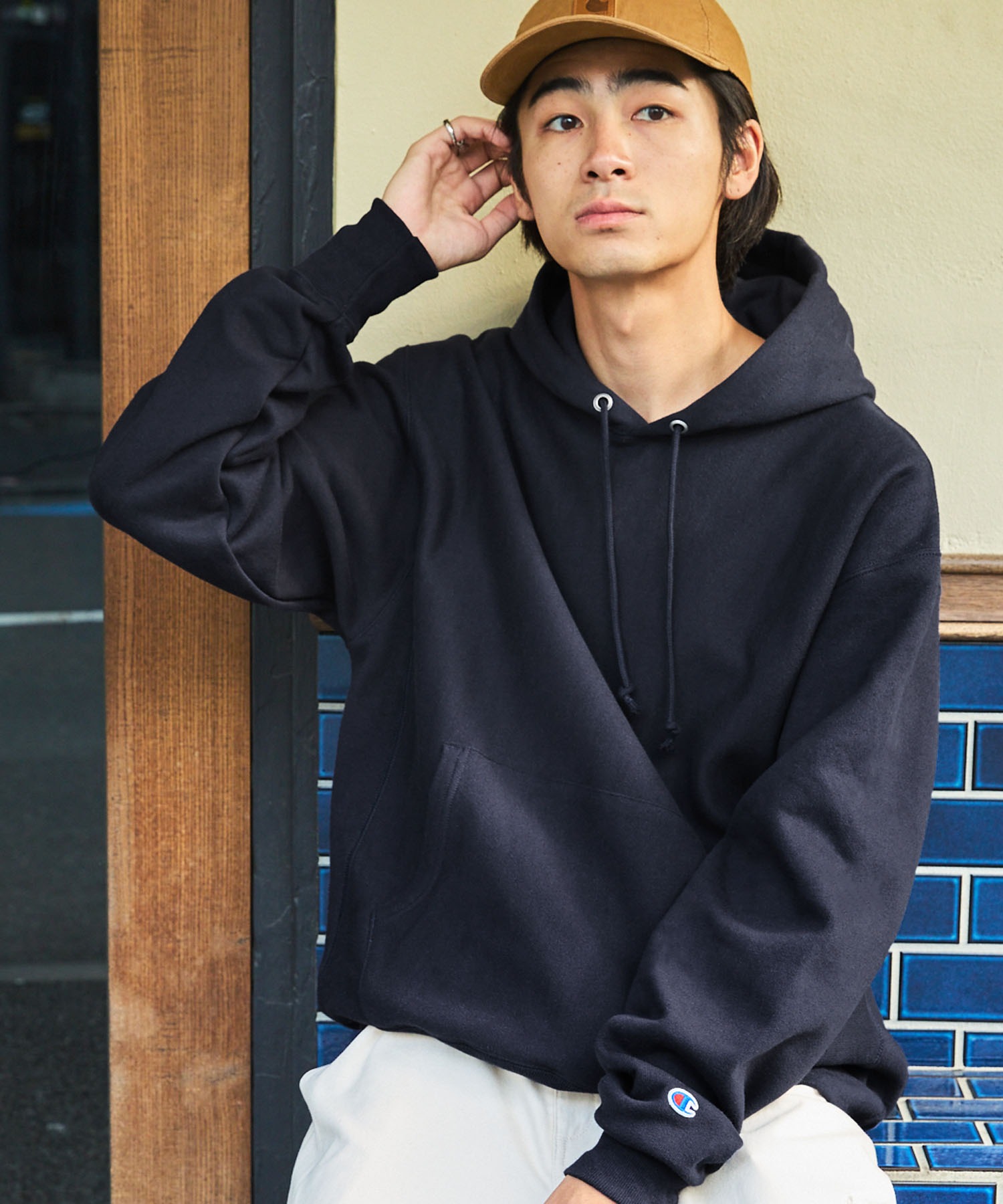 Champion 12oz Reverse Weave Sweat Hoodie/チャンピオン