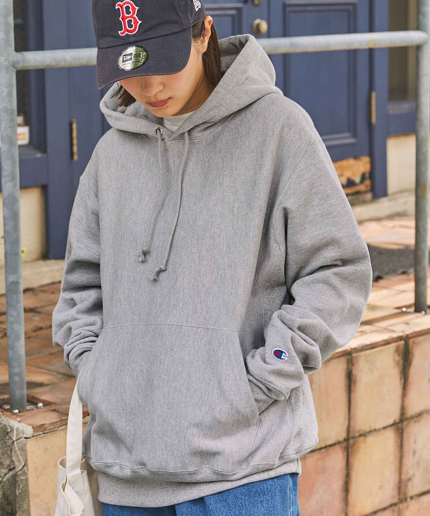 Champion 12oz Reverse Weave Sweat Hoodie/チャンピオン リバース