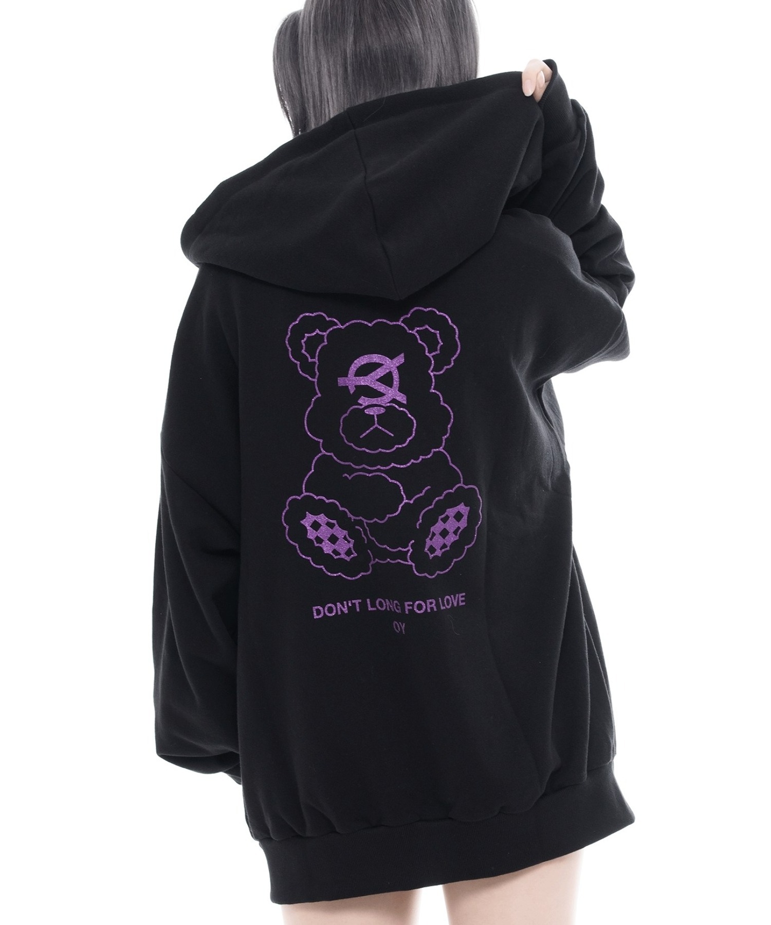 OY/オーワイ』GLITTER ODOLLY HOODIE ZIP UP/グリッターオードリー
