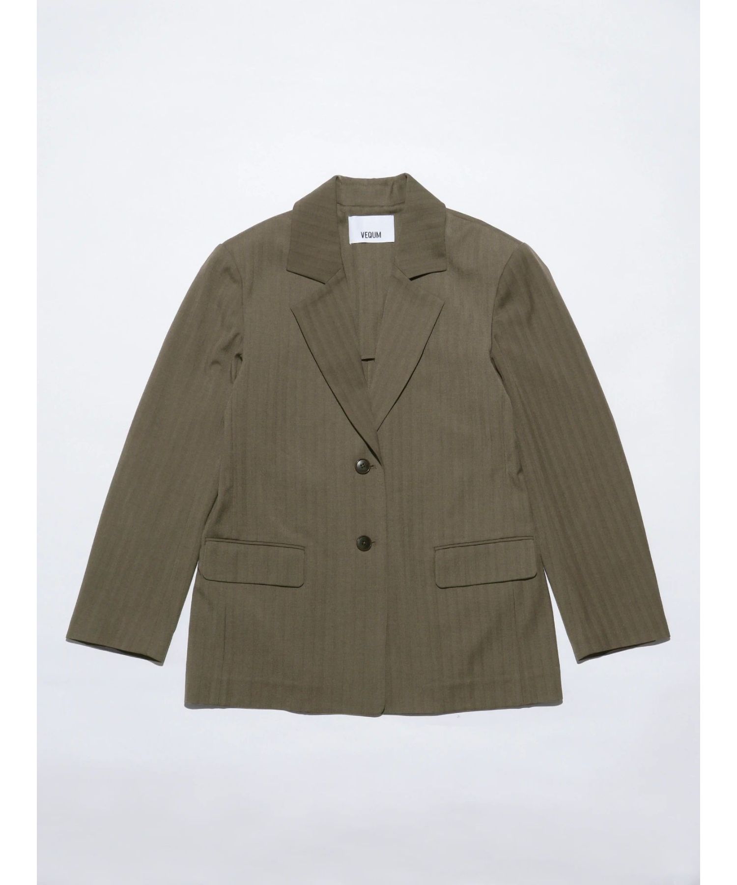 CURVE SLEEVE WOOL JACKET(IVORY) | remula 【美品】VEQUM CURVE SLEEVE WOOL JACKET(IVORY) | remula 【美品】VEQUM