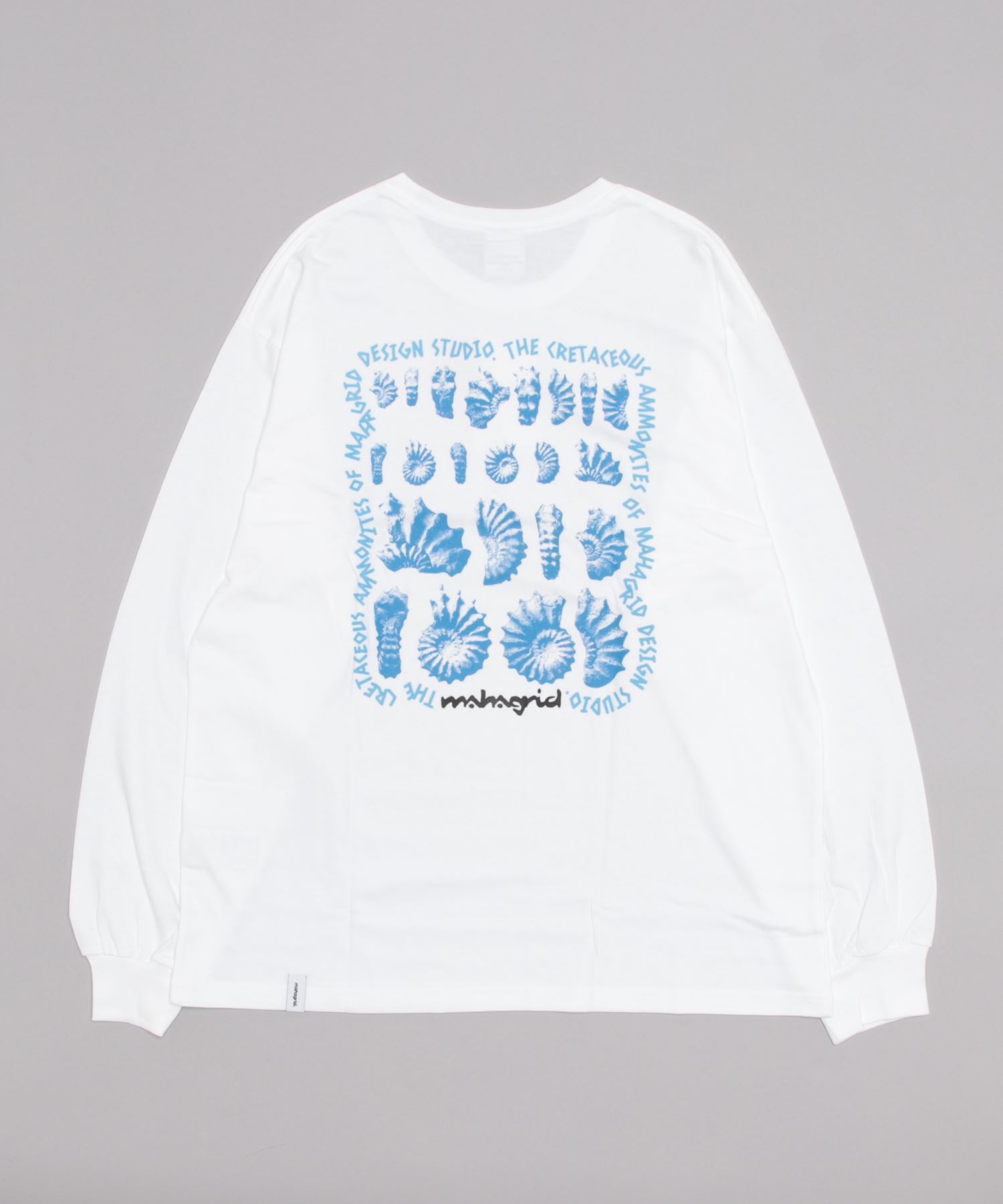 mahagrid/マハグリッド』AMMONITE LS TEE/アンモナイトデザイン 長袖T 