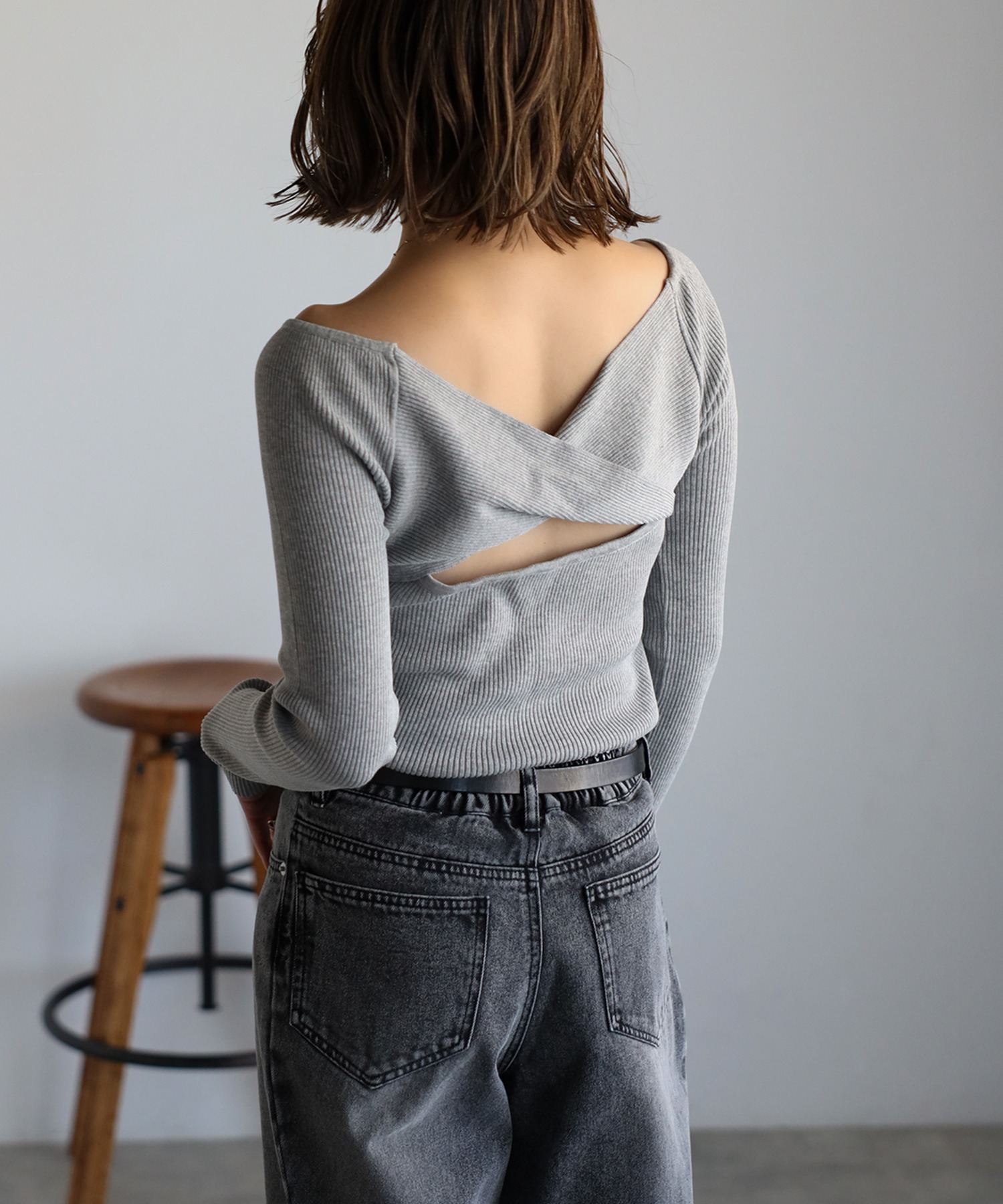 model：H158 着用サイズ：FREE