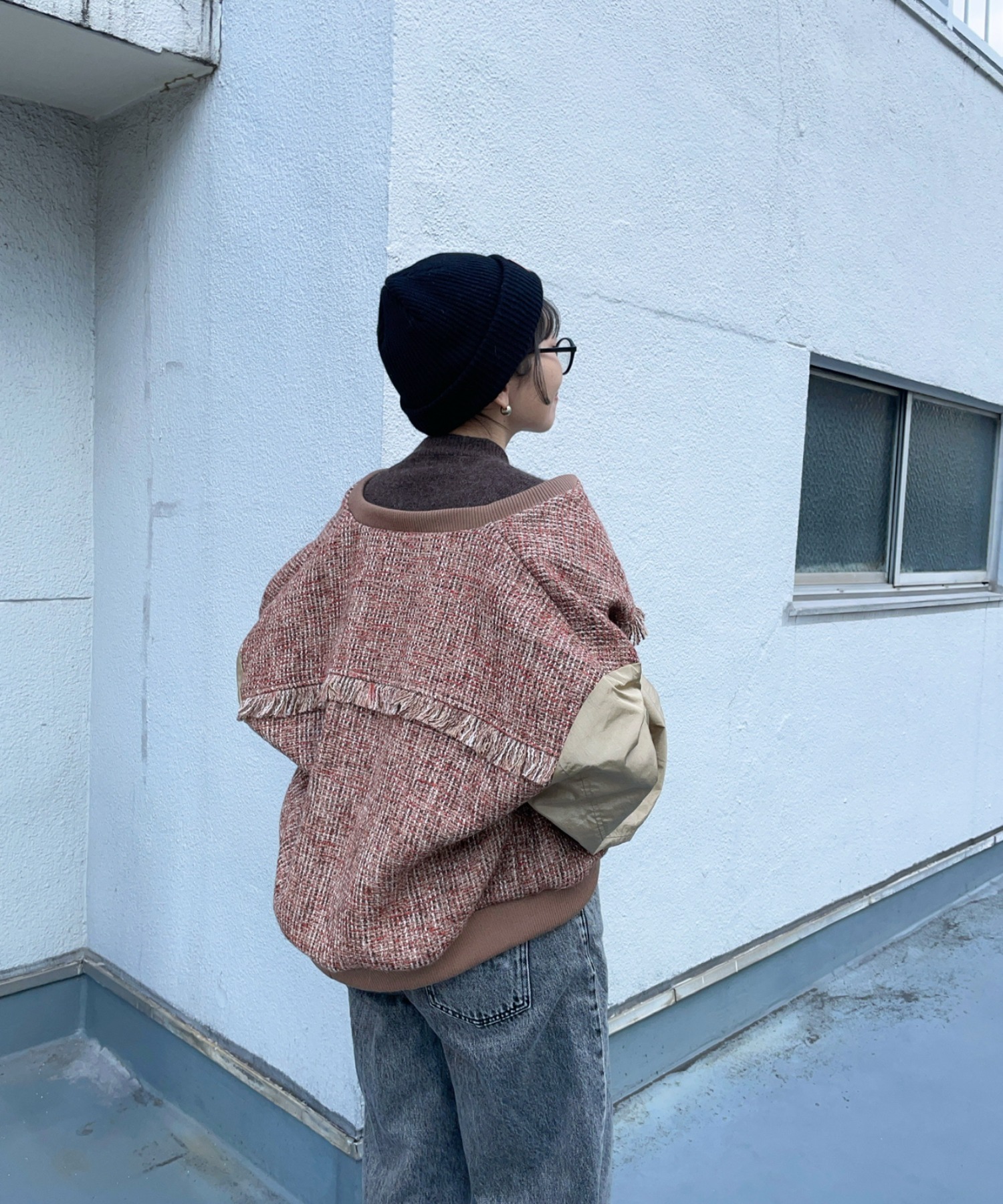 model:162㎝　着用サイズFREE