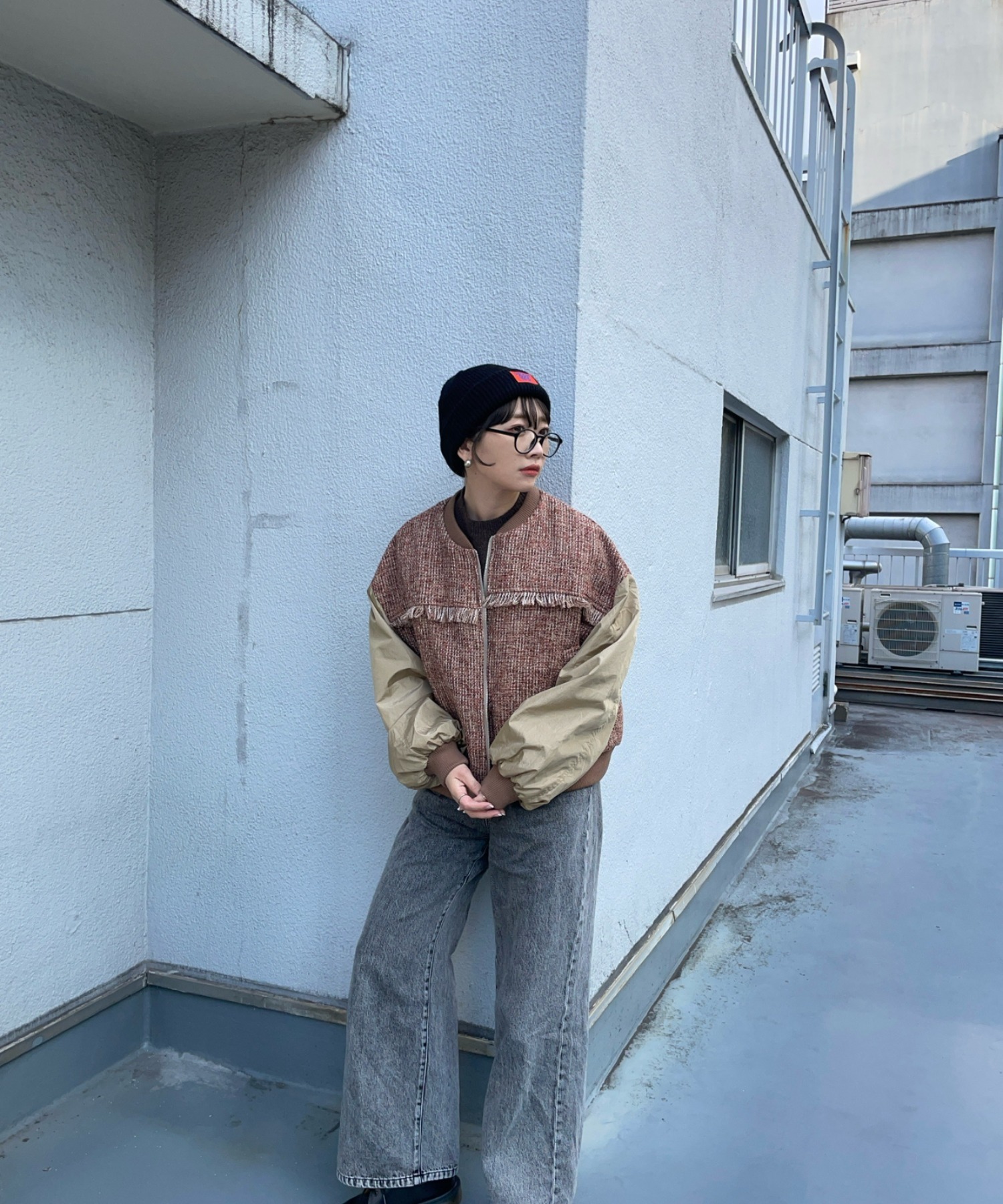 model:162㎝　着用サイズFREE