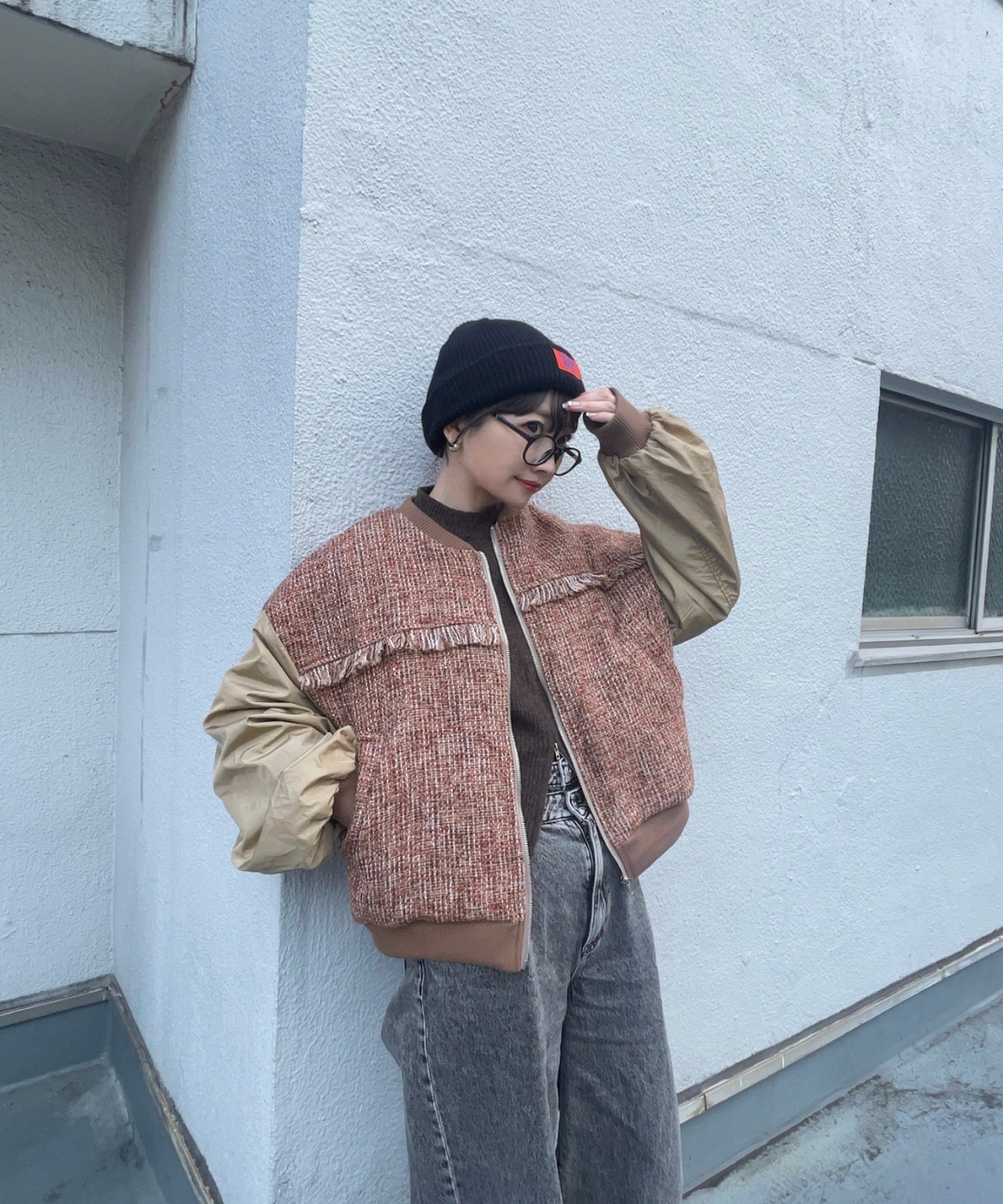 model:162㎝　着用サイズFREE