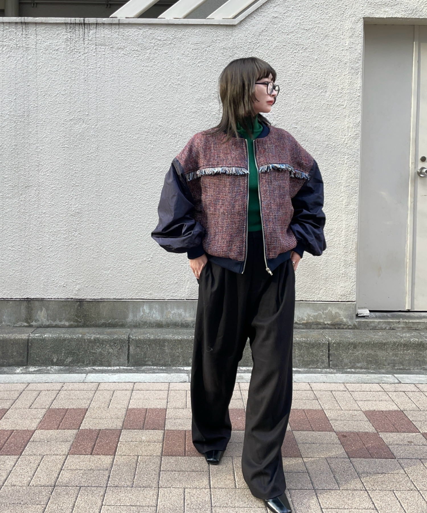 model:162㎝　着用サイズFREE