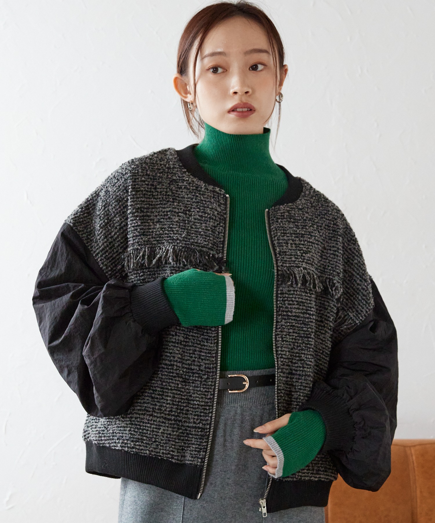 model:158㎝　着用サイズFREE