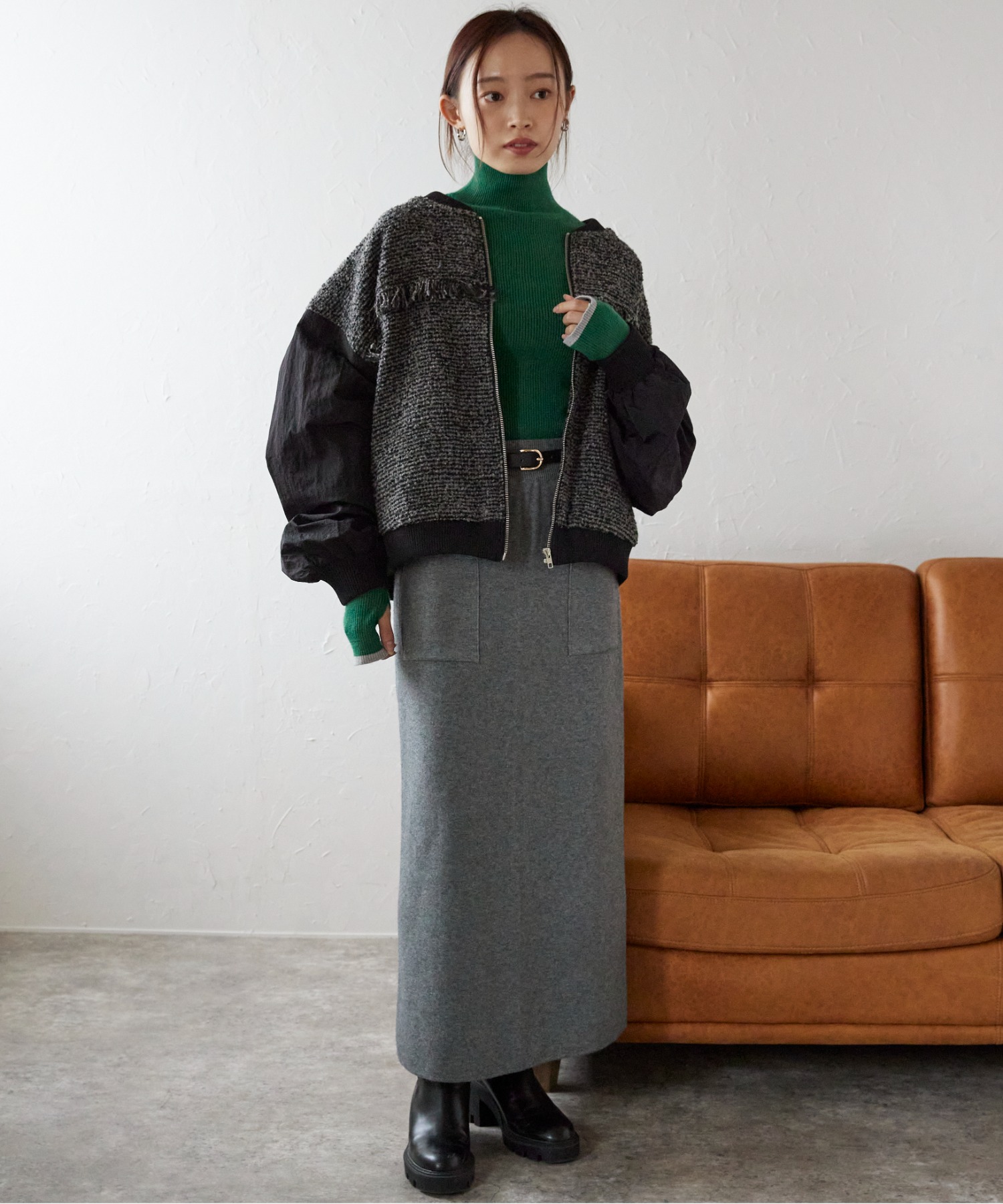 model:158㎝　着用サイズFREE