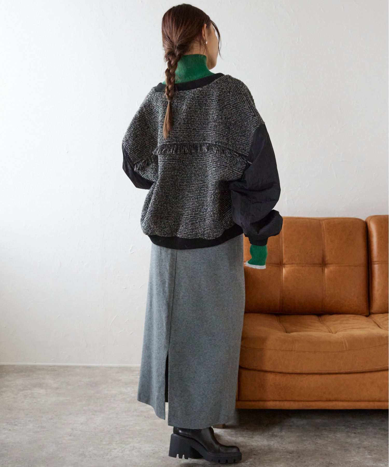 model:158㎝　着用サイズFREE