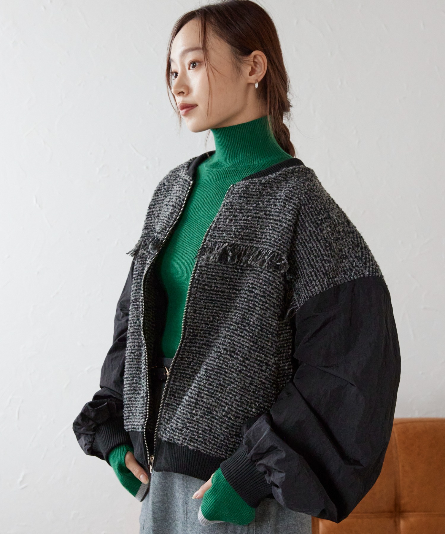 model:158㎝　着用サイズFREE