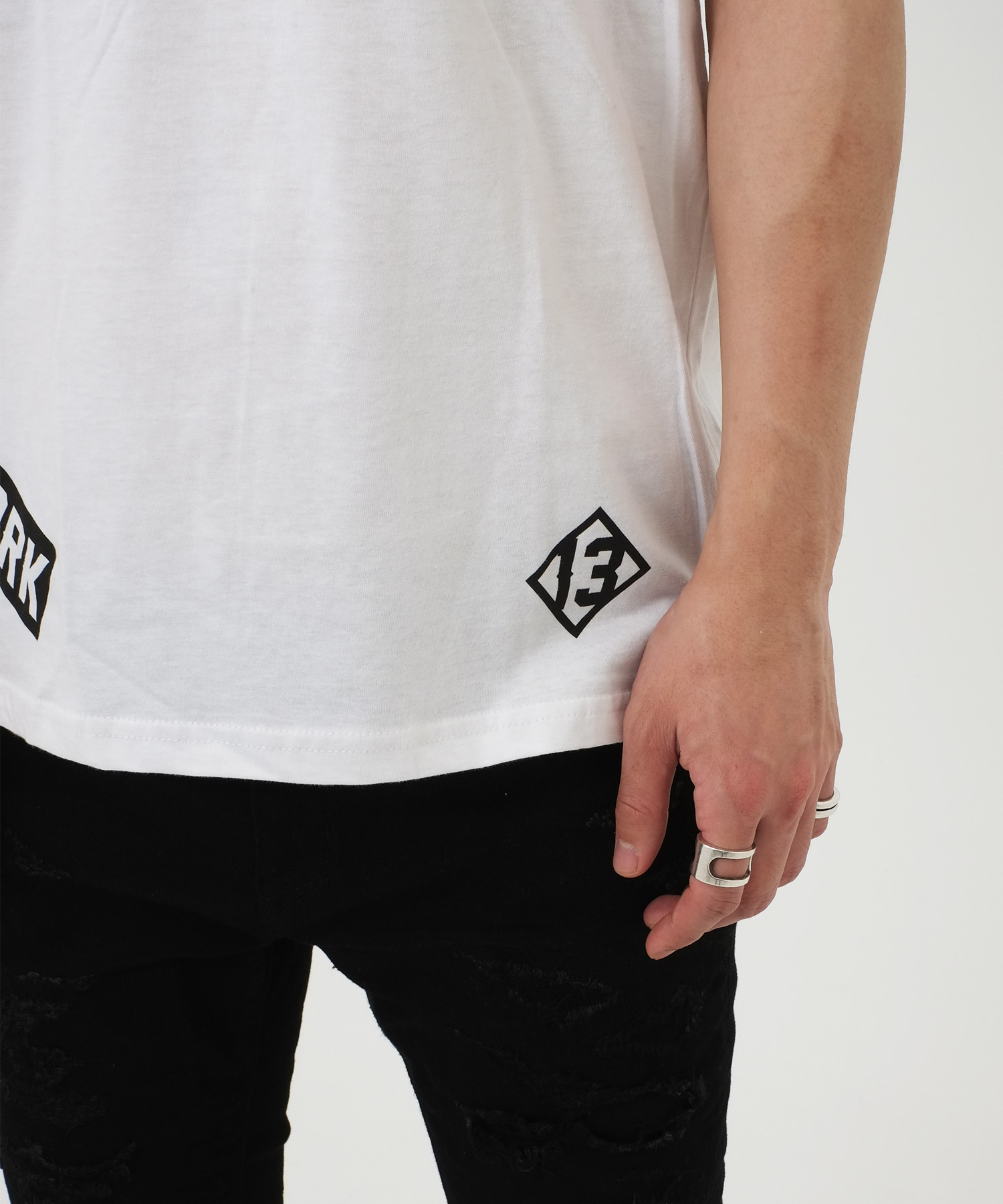 英字グラフィック半袖Tシャツ/カットソー インポートセレクト│A