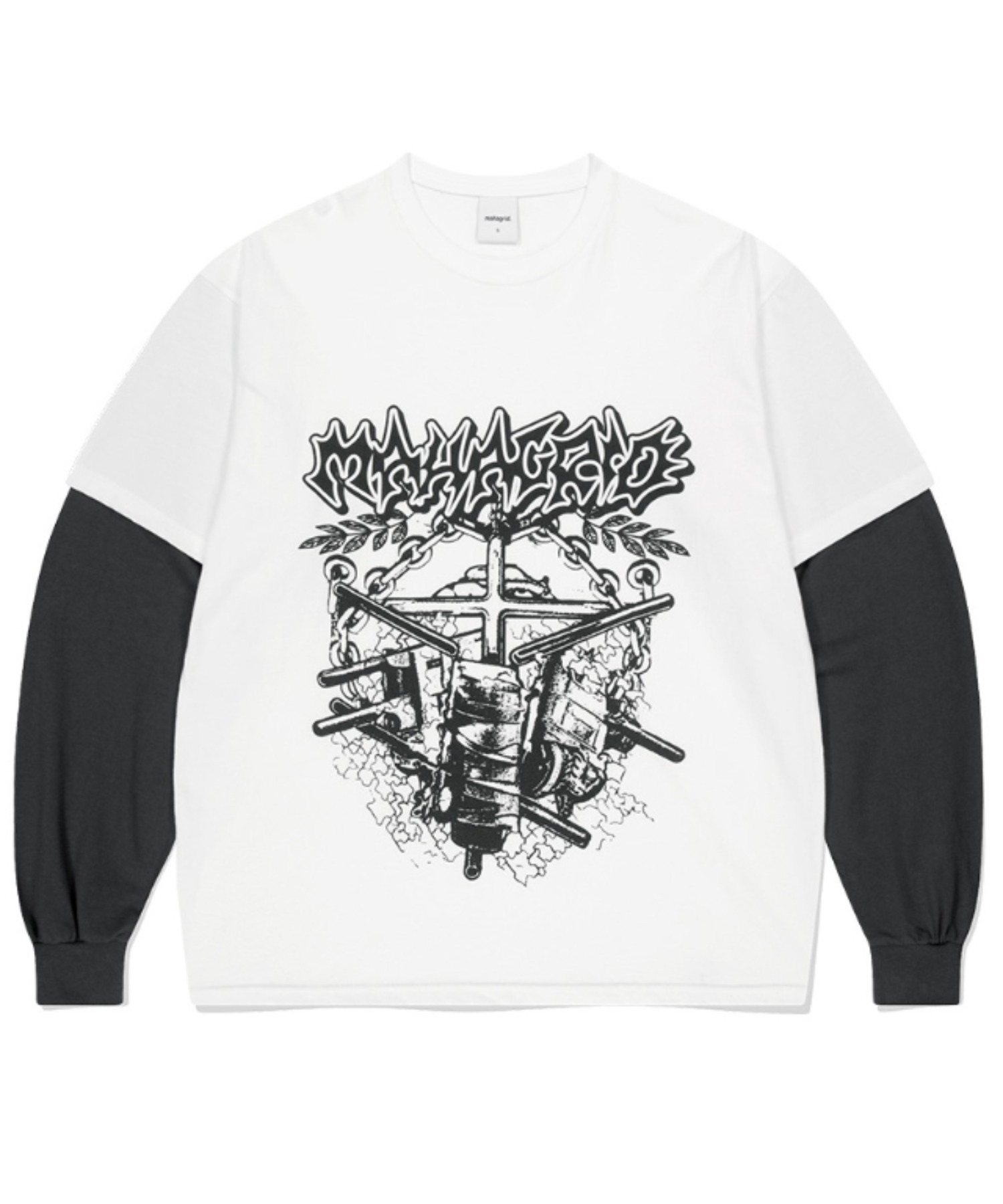 mahagrid/マハグリッド』HYBRID LAYERED LS TEE/レイヤード