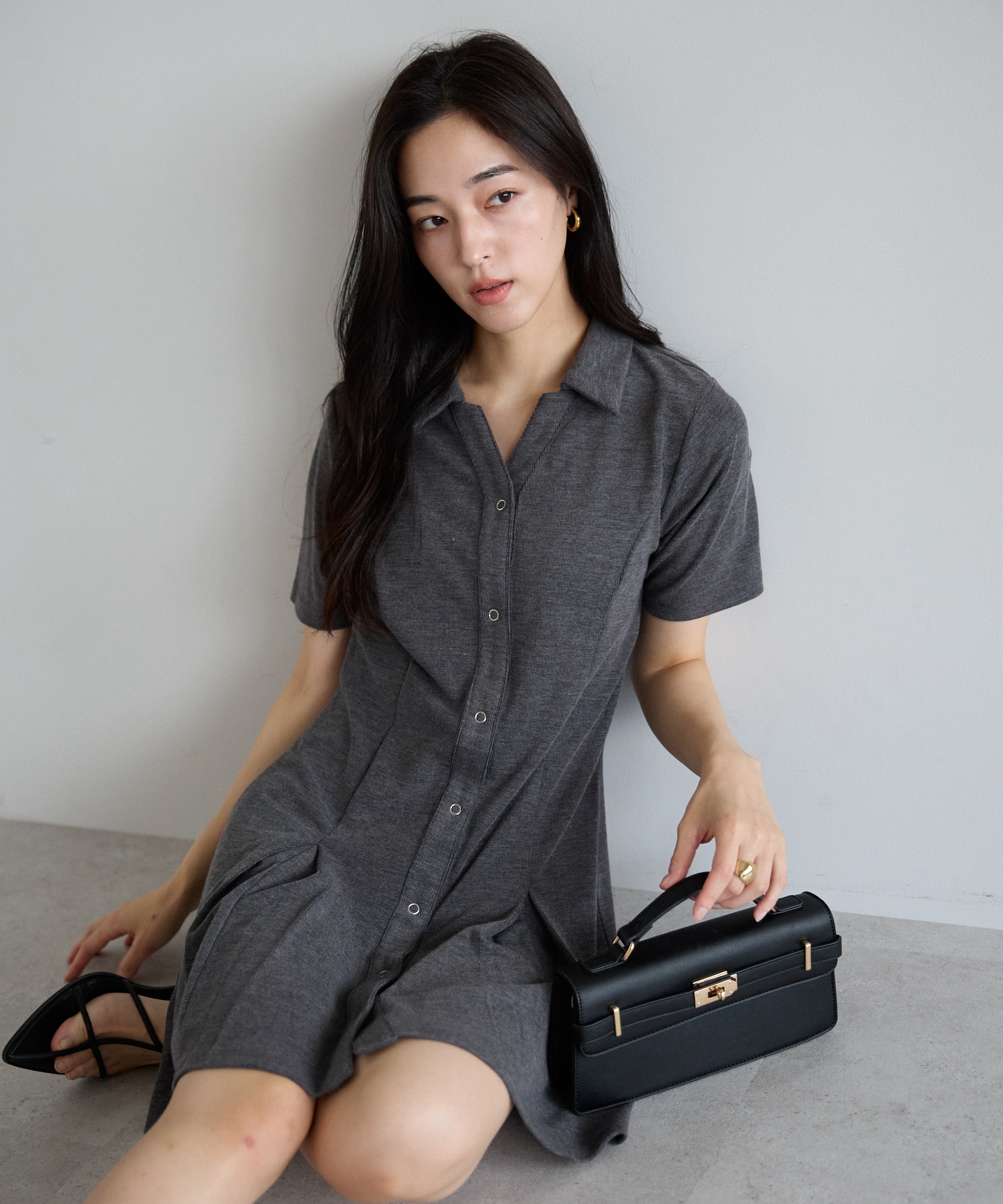 model：H161 着用サイズ：M