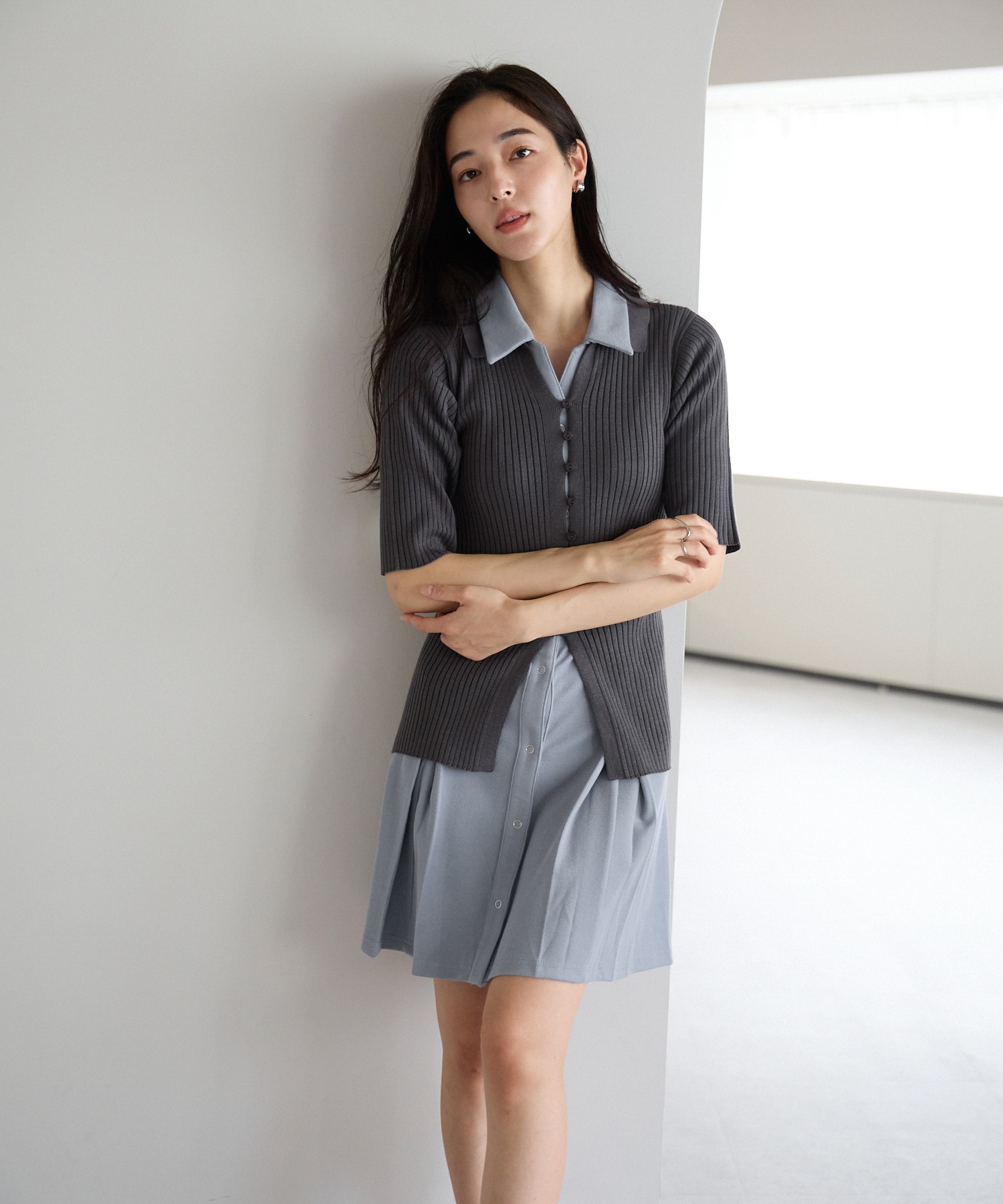model：H161 着用サイズ：M