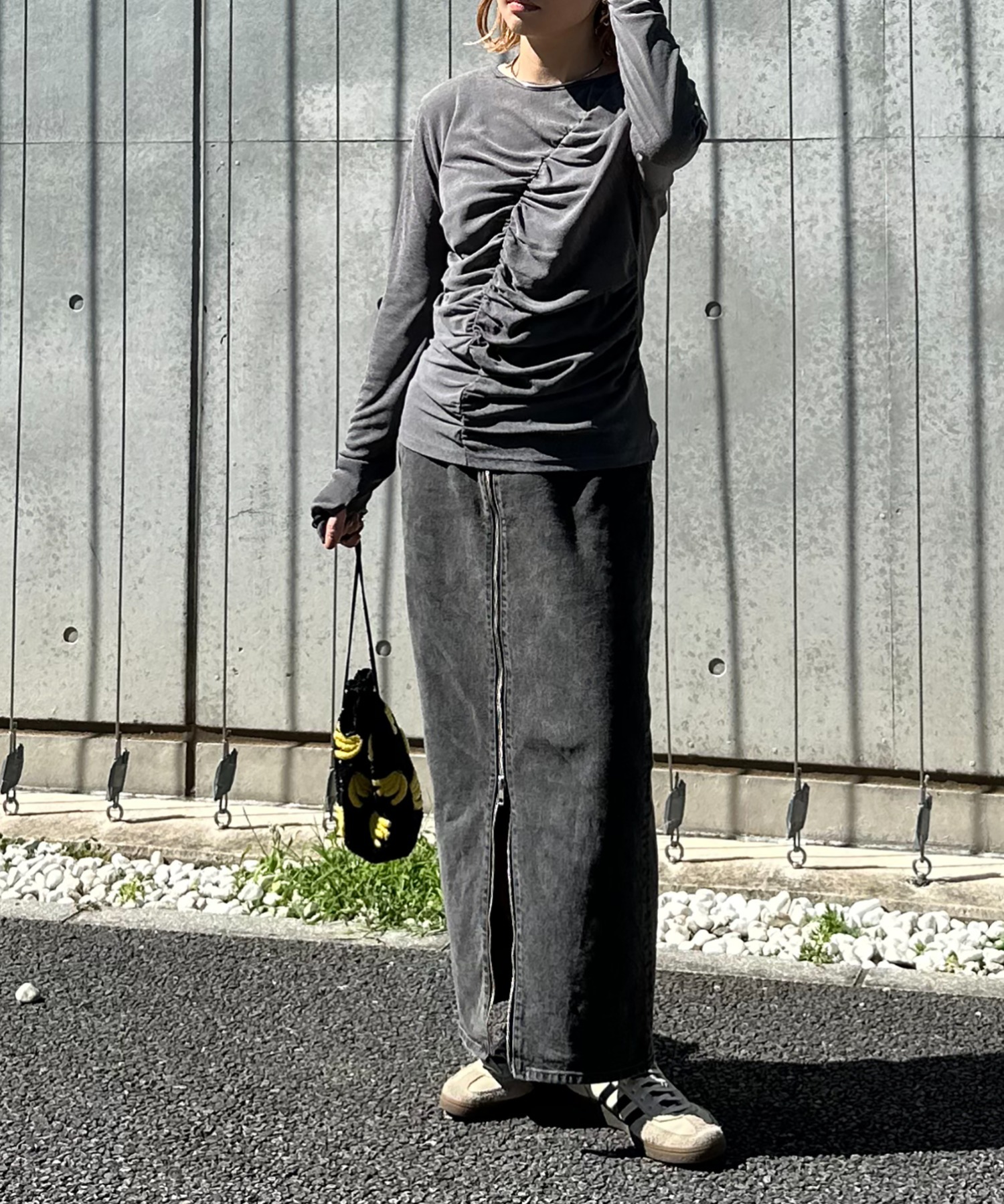グレー
model:154cm 着用サイズ:FREE