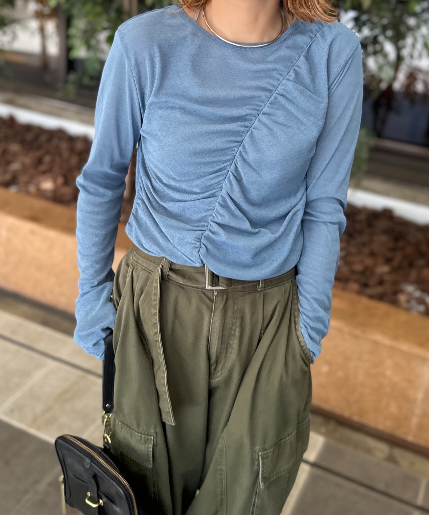 ブルー
model:154cm 着用サイズ:FREE