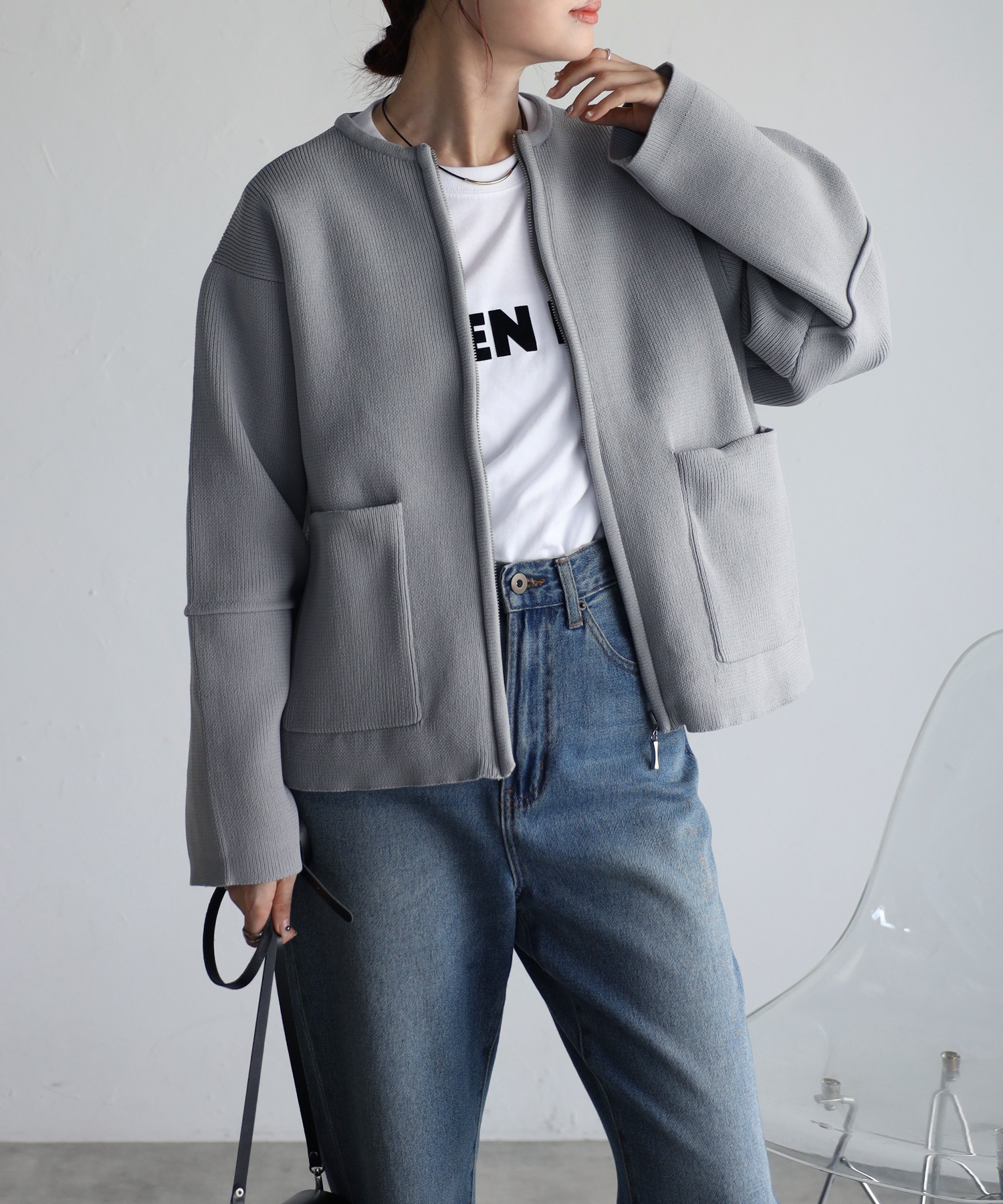 model：H158 着用サイズ：FREE