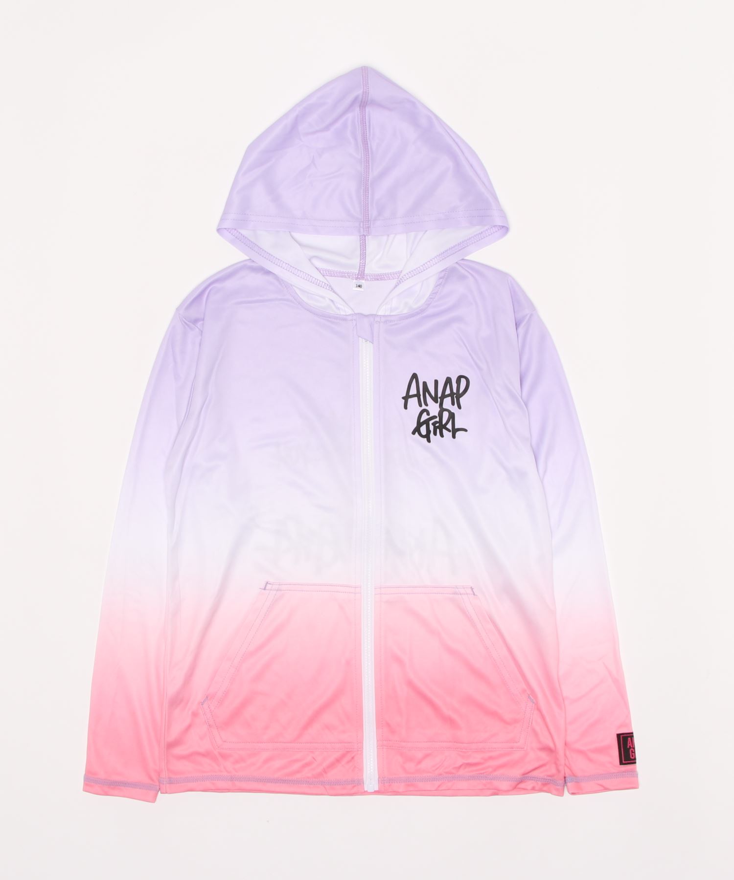 Anap Girlキッズanフード付グラデラッシュガード Upf50 Amfid Nl
