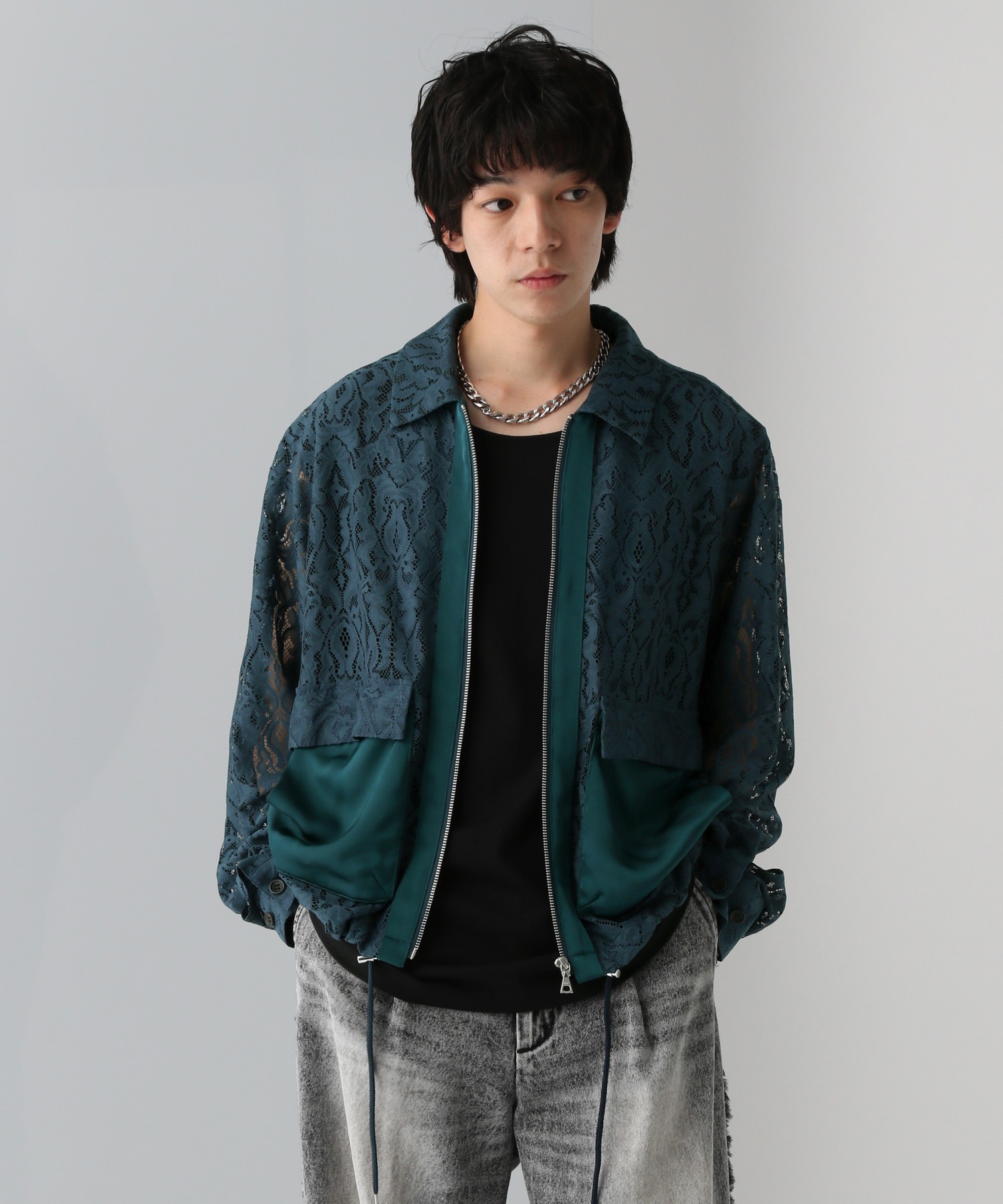 SET UP対応】フラワーレースブルゾン(HARE) 【公式通販】