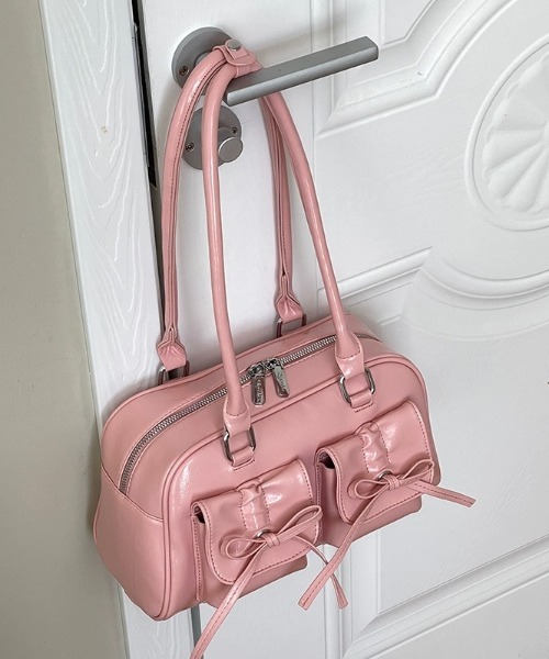 A'GEM/9 × .kom 『.KOM/ドットケーオーエム』ショルダーリボンバッグ