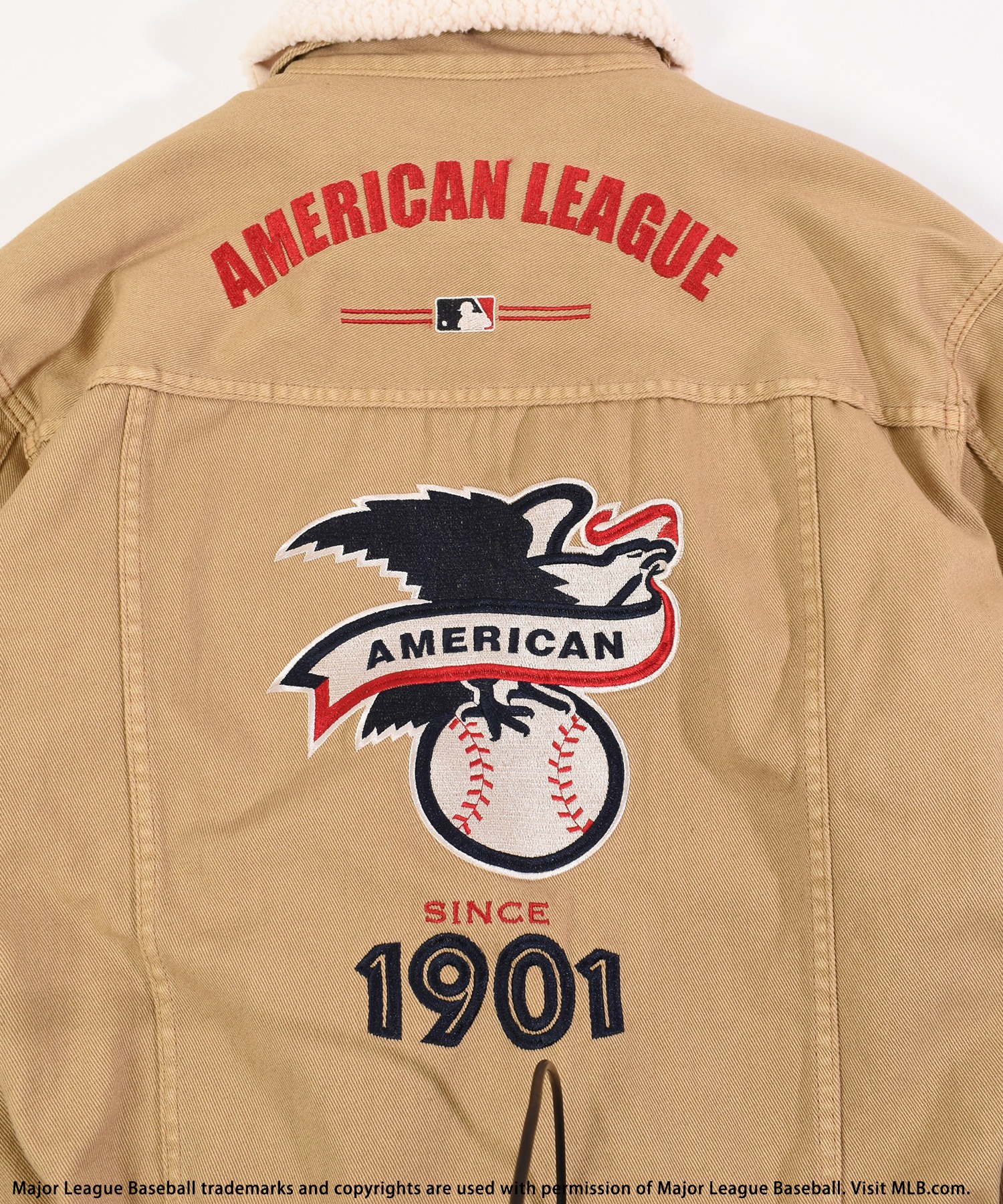 MLB】AMERICAN LEAGUE刺繍ボアGジャン BACK TO THE FIELD(BTTF