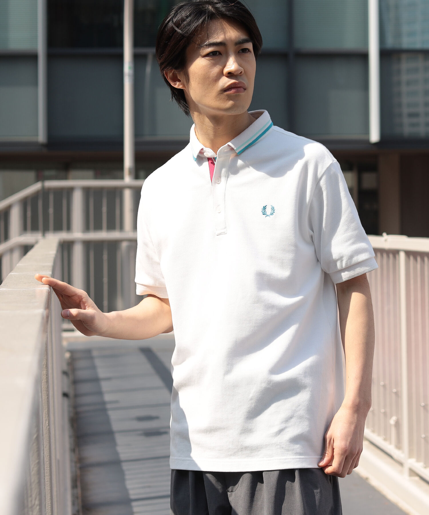 FRED PERRYFRED PERRY 【おしゃれ】 × BEAMS 別注 Shirt Change 超目玉 Collor Polo