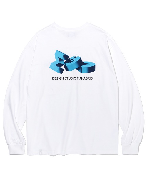 mahagrid/マハグリッド』MGD BLOCK LS TEE/ブランドブロックロゴ